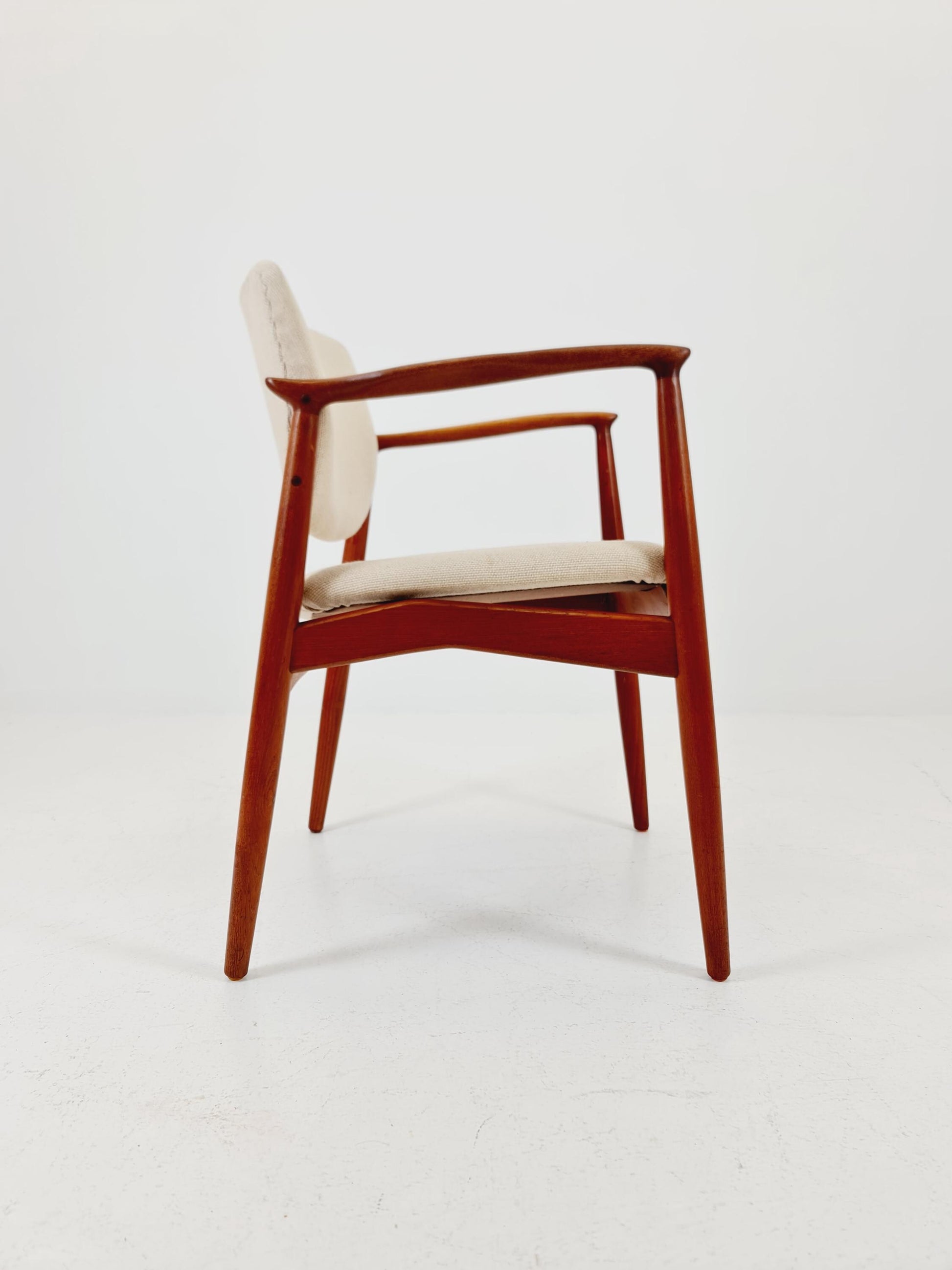 Danish Rare Teak capitains Armchair By Erik Buch for Orum Möbler modell nr 67 , 1960s
