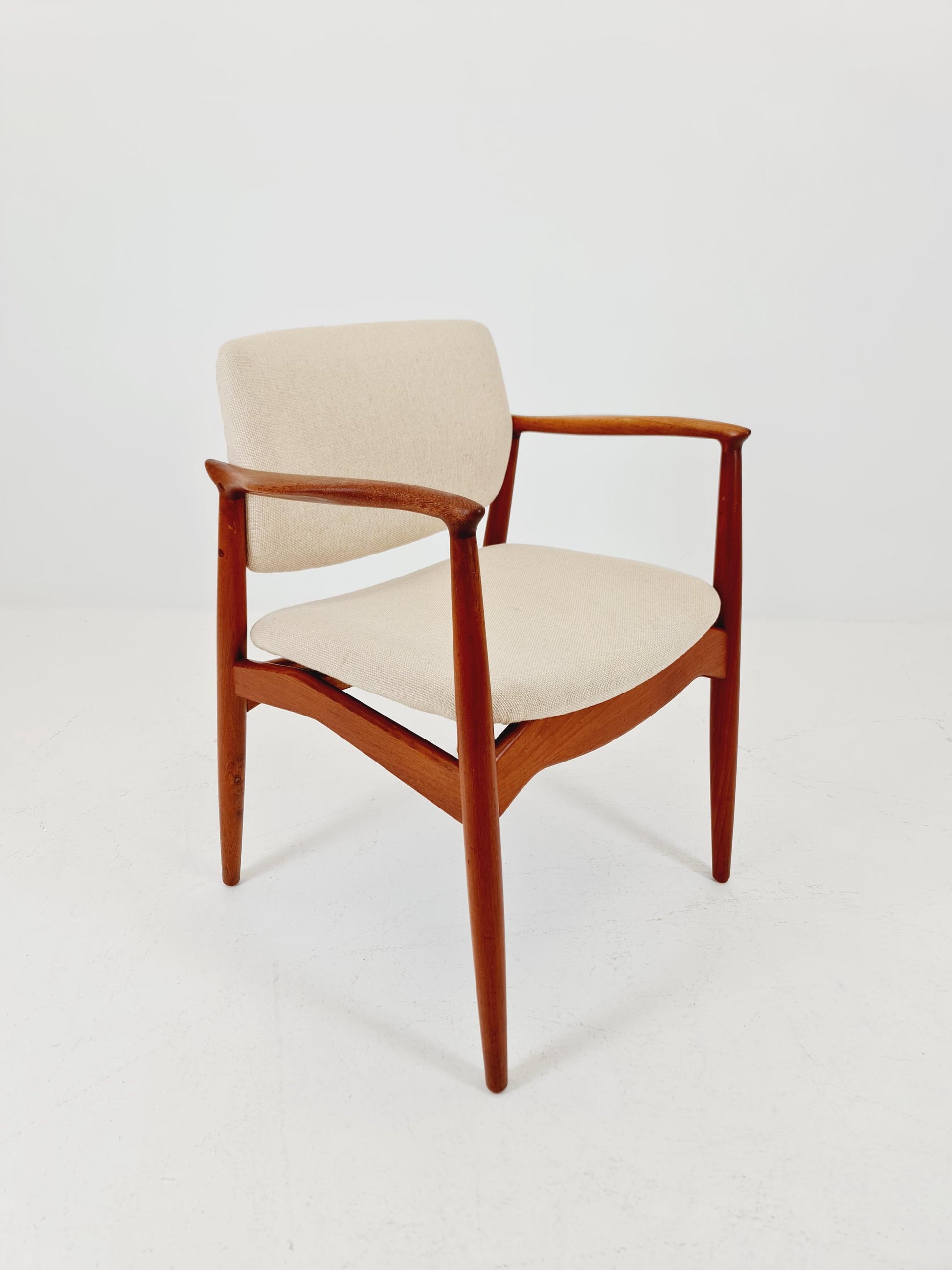Danish Rare Teak capitains Armchair By Erik Buch for Orum Möbler modell nr 67 , 1960s