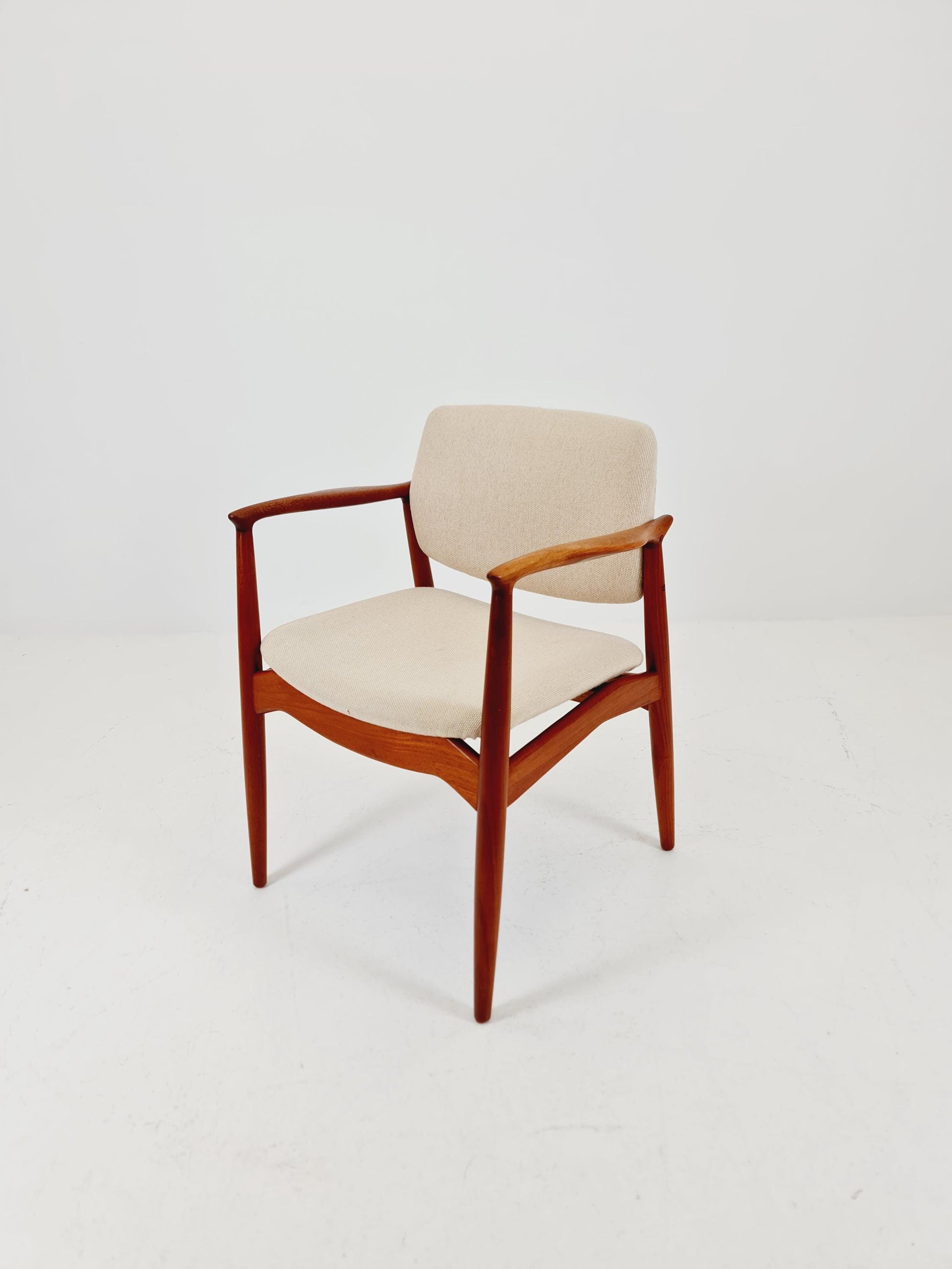 Danish Rare Teak capitains Armchair By Erik Buch for Orum Möbler modell nr 67 , 1960s