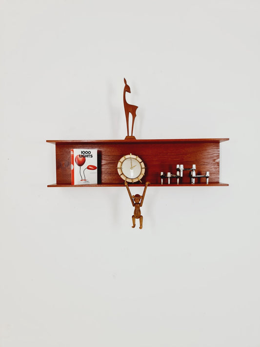 Long German Wilheilm Renz for Walter Renz hanging shelf, 1960s