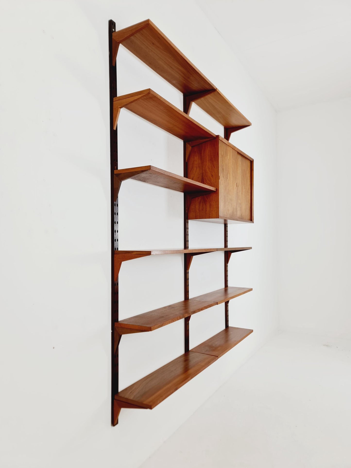 Mid century Danish Walnut Wall Unit with cabinet /Desk by Poul Cadovius for Royal,Denmark, 1960s