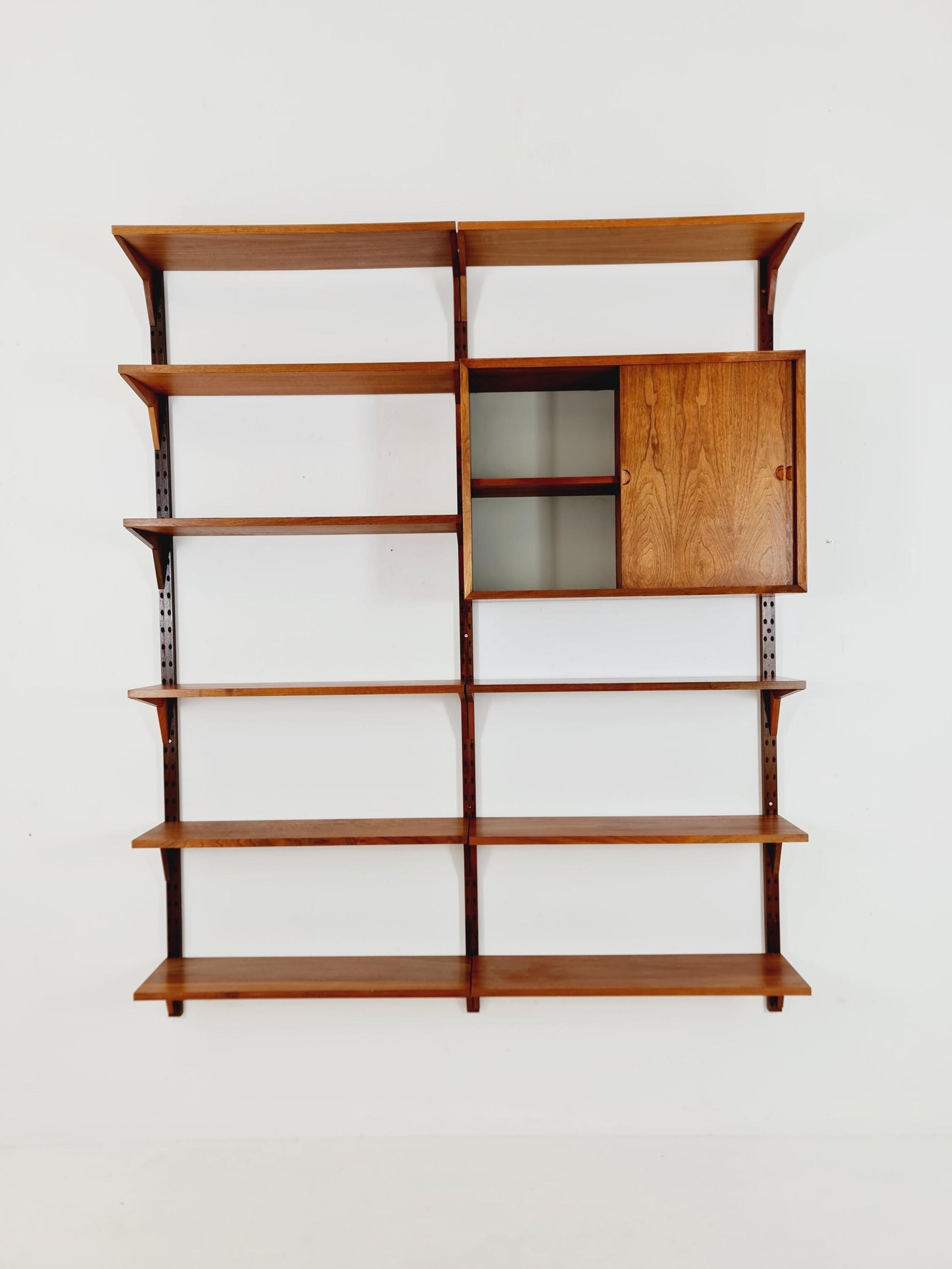 Mid century Danish Walnut Wall Unit with cabinet /Desk by Poul Cadovius for Royal,Denmark, 1960s