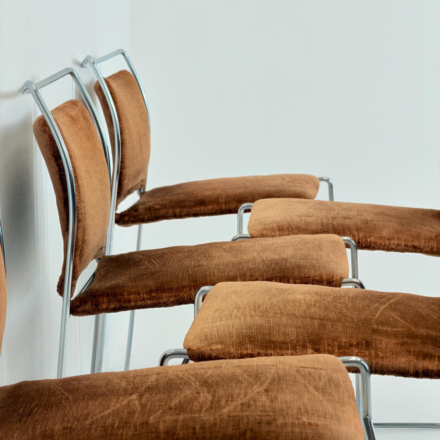 Set of 6 Mid century Tulu Dining Chairs by Kazuhide Takahama for Simon Gavina, Italy 1970s