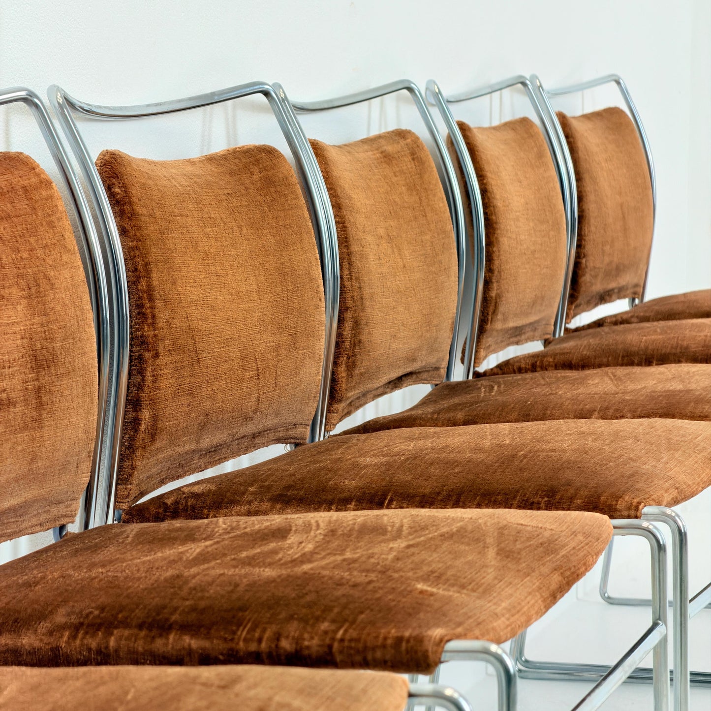 Set of 6 Mid century Tulu Dining Chairs by Kazuhide Takahama for Simon Gavina, Italy 1970s