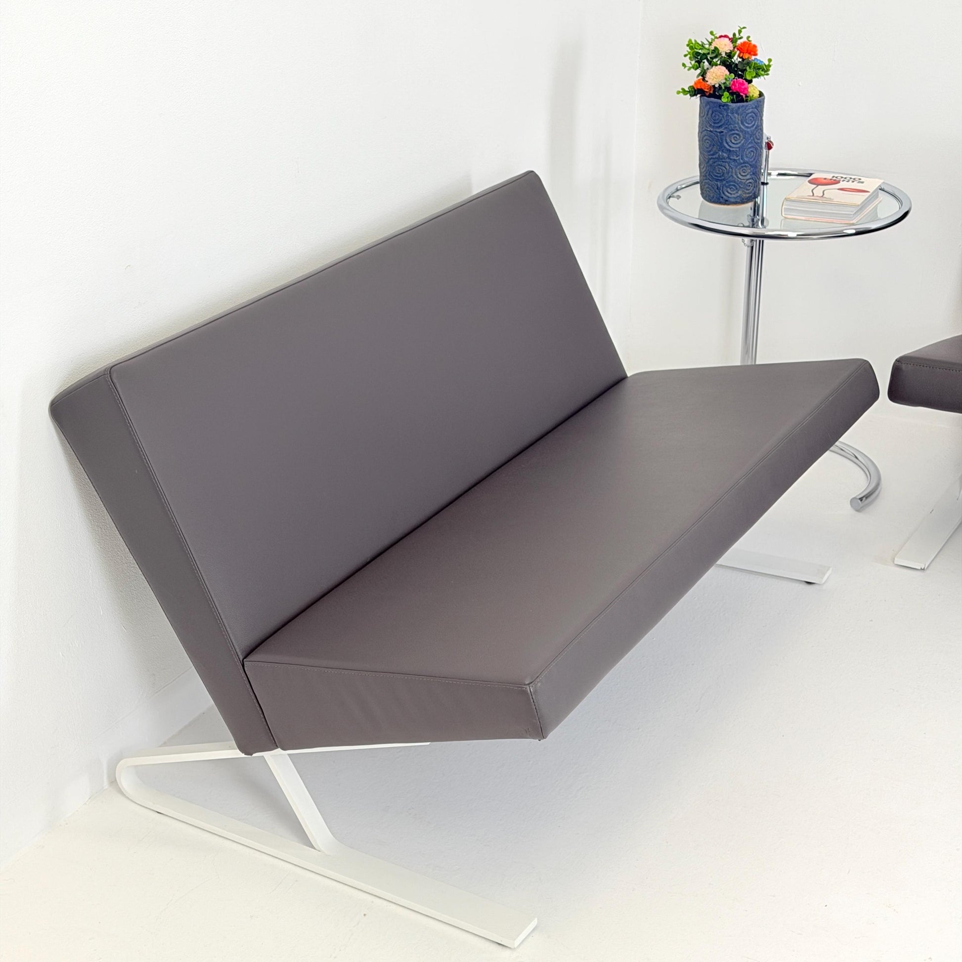 1 of 2 Mid Century Satyr Compact Leather Sofa by Design For Use for ClassiCon, Germany 2000s
