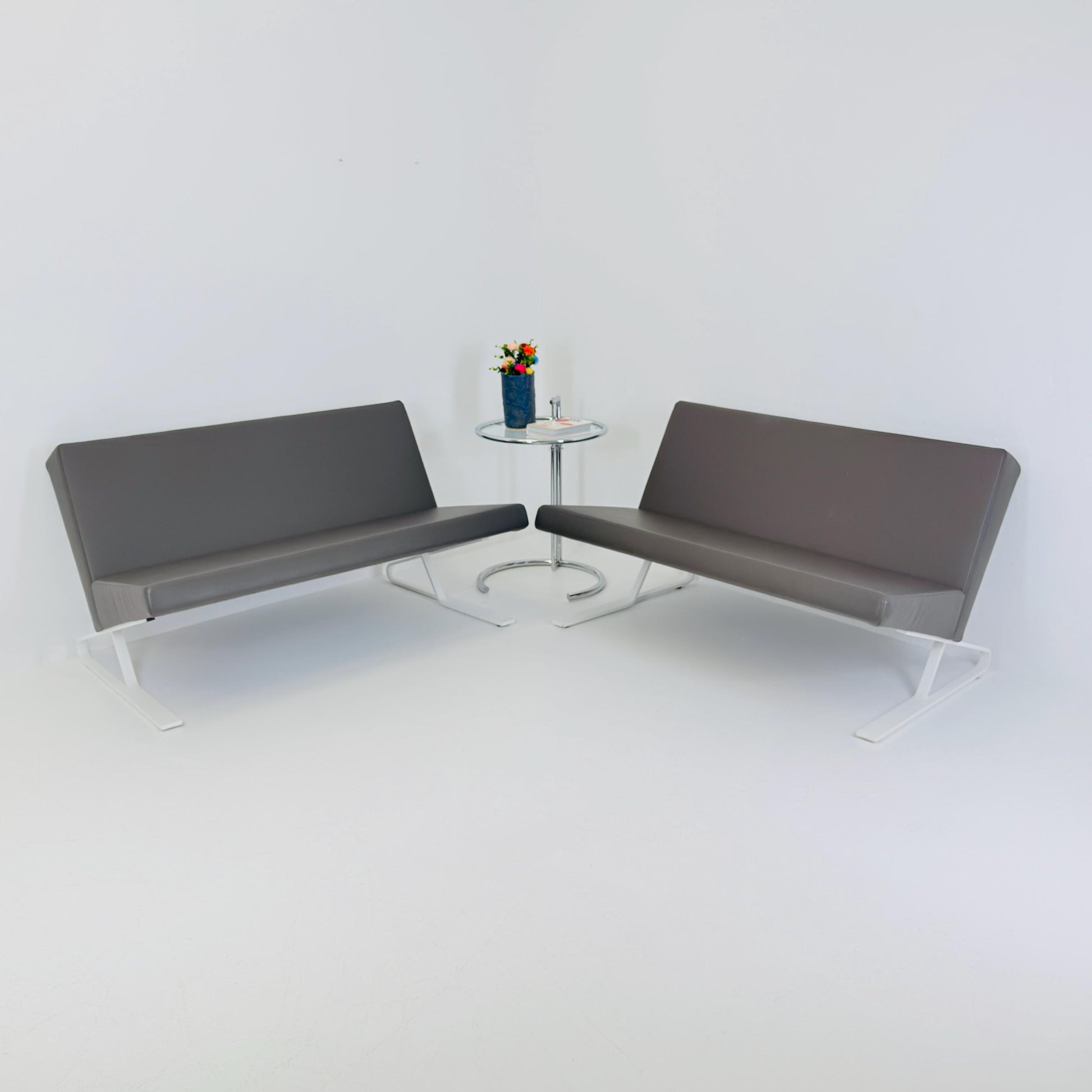 1 of 2 Mid Century Satyr Compact Leather Sofa by Design For Use for ClassiCon, Germany 2000s