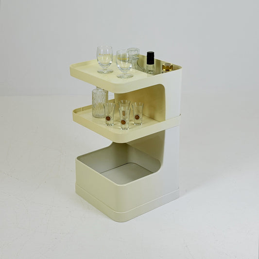 Mid Century Space Age Side Table / Mini Bar by Flair for Prisunic, Germany 1980s