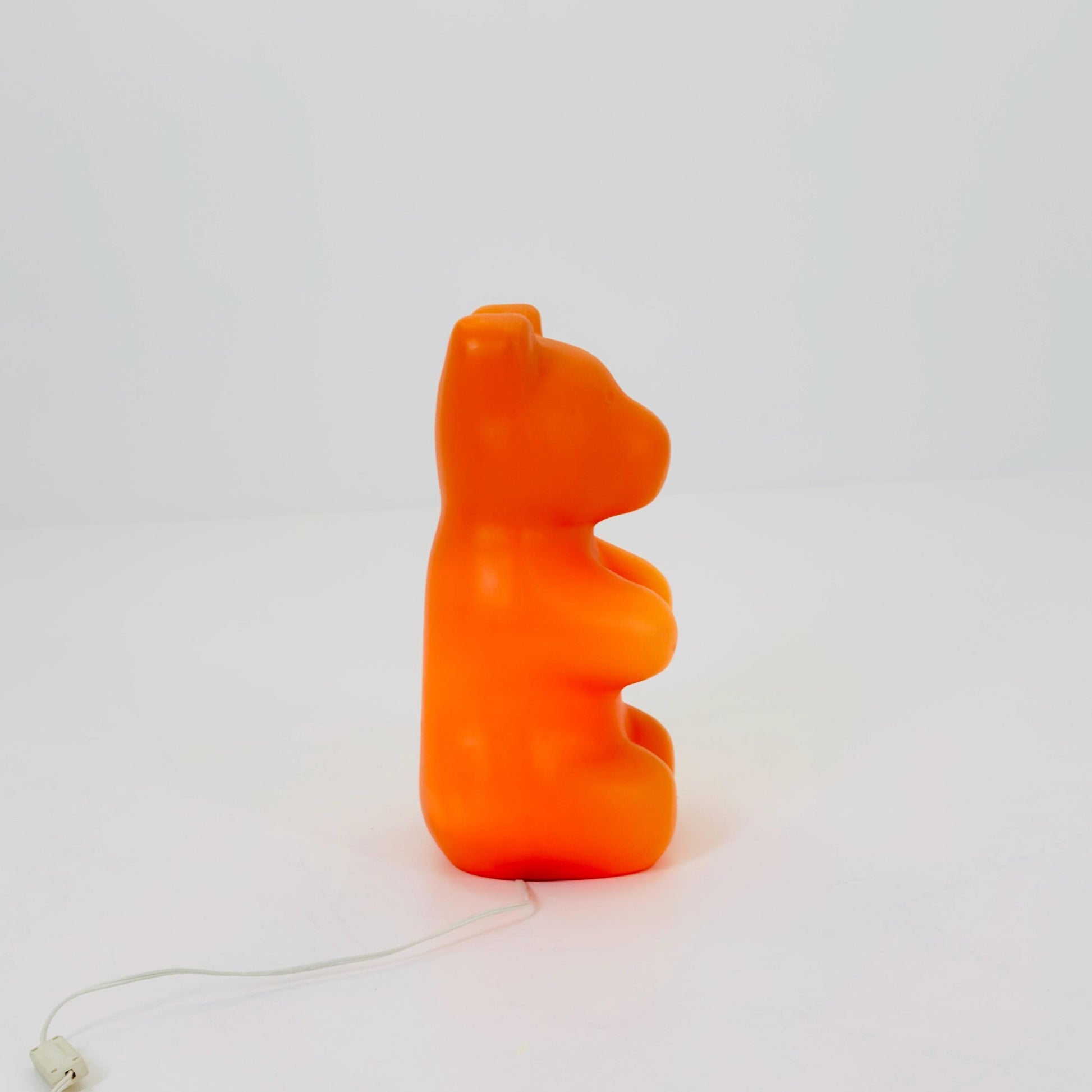 Mid century Retro Spaceage large orange bear standing Lamp , by Heico 1980s Germany