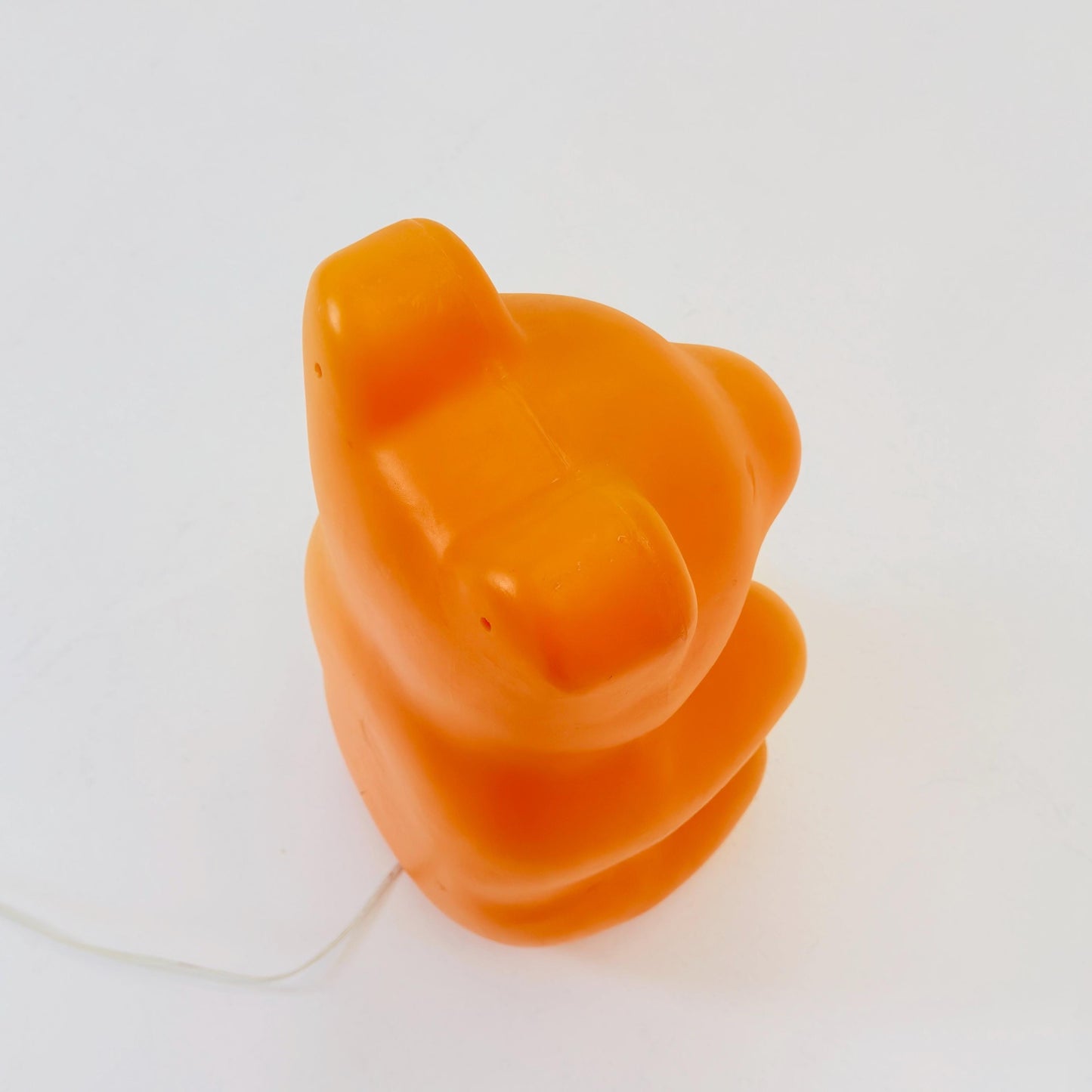Mid century Retro Spaceage large orange bear standing Lamp , by Heico 1980s Germany