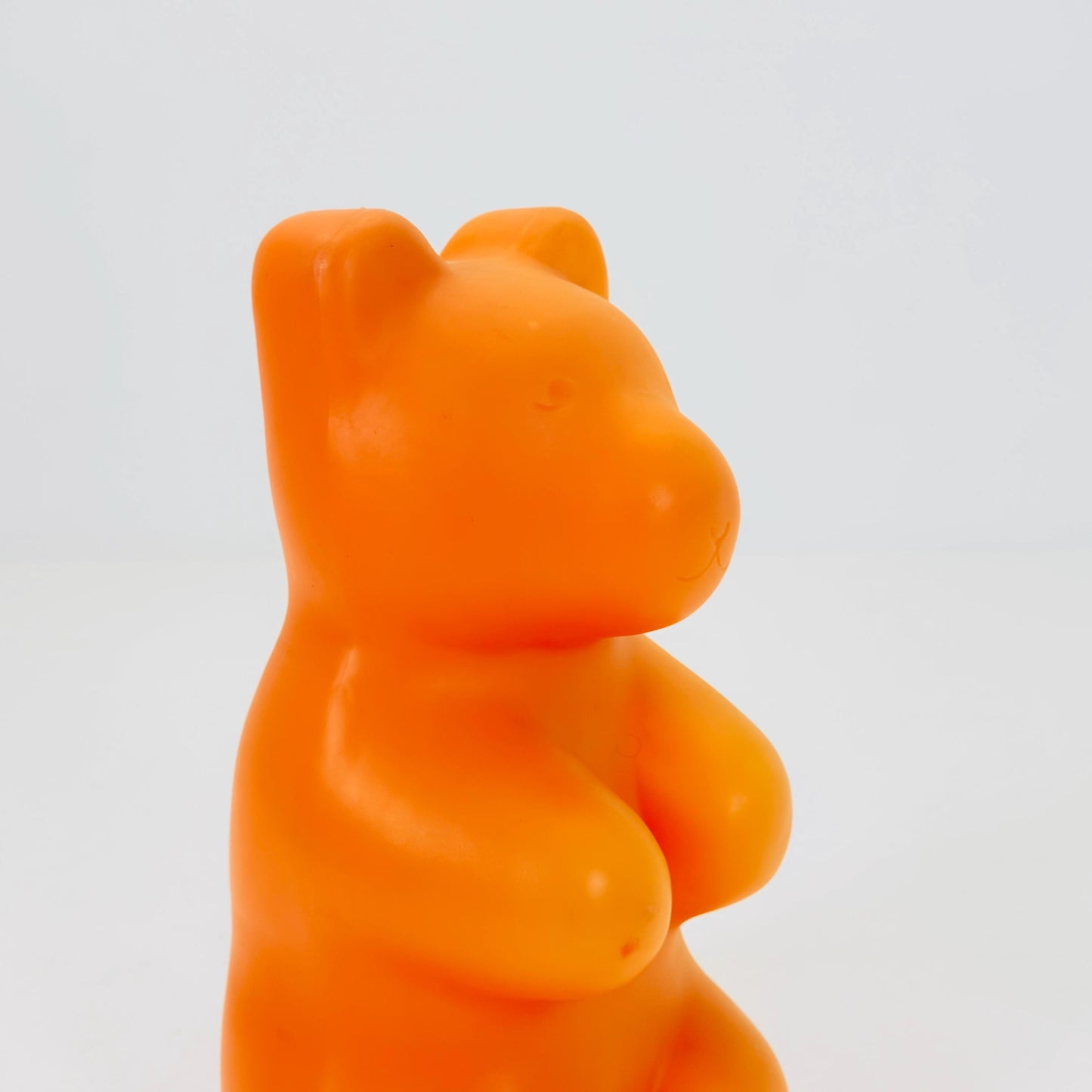 Mid century Retro Spaceage large orange bear standing Lamp , by Heico 1980s Germany