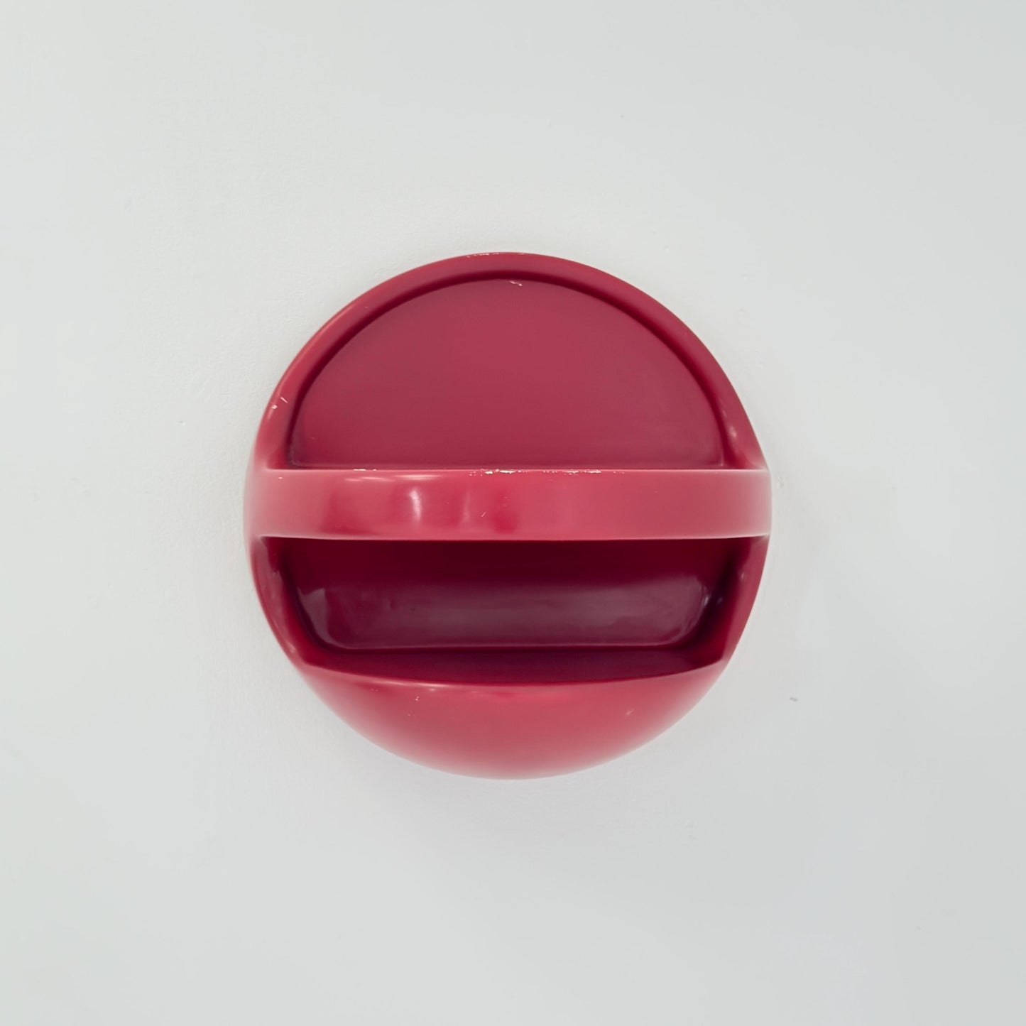 Mid Century Space Age Red Wall Shelf by Gerd Lange for Ilse Möbel, Germany 1970s