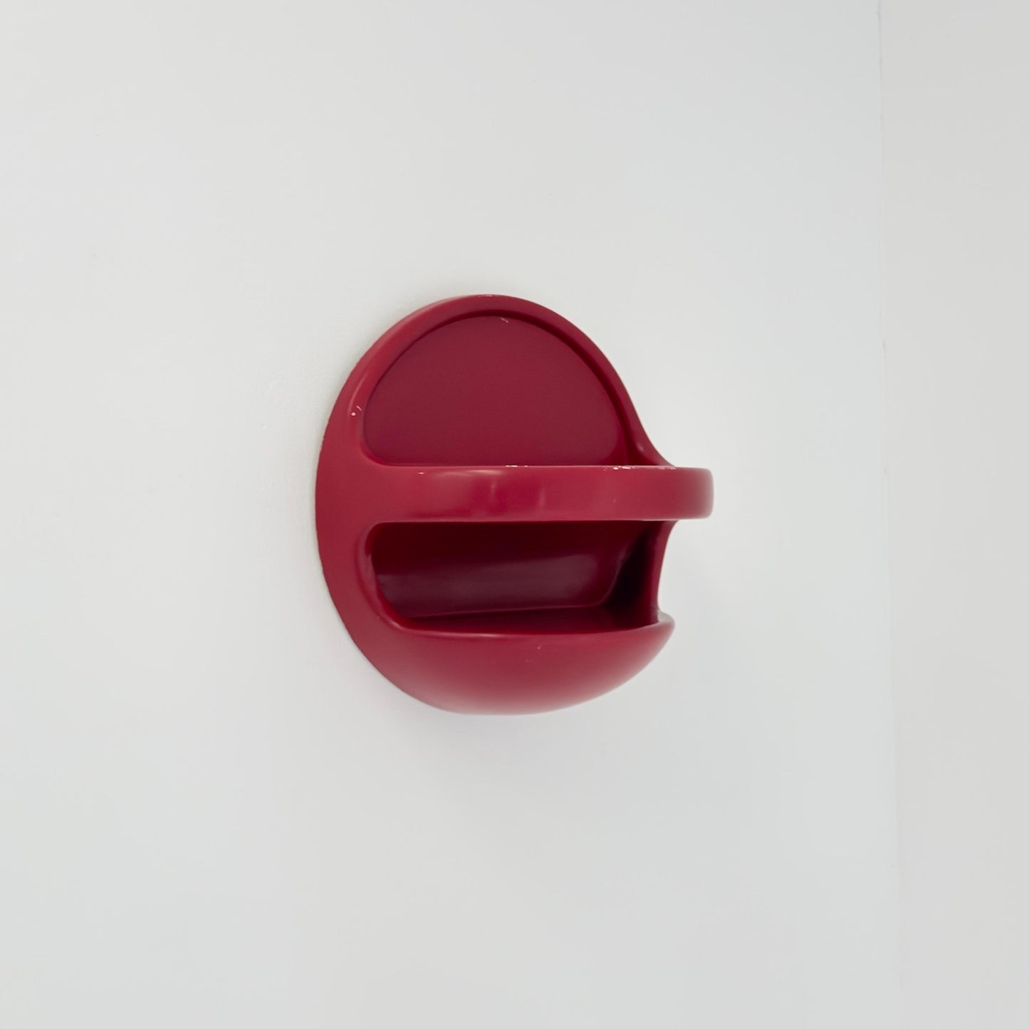 Mid Century Space Age Red Wall Shelf by Gerd Lange for Ilse Möbel, Germany 1970s