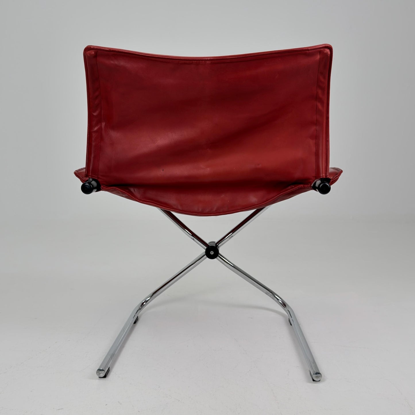 Rare Mid Century Simon Desanta Leather Lounge Chair for COR Germany, 1980s