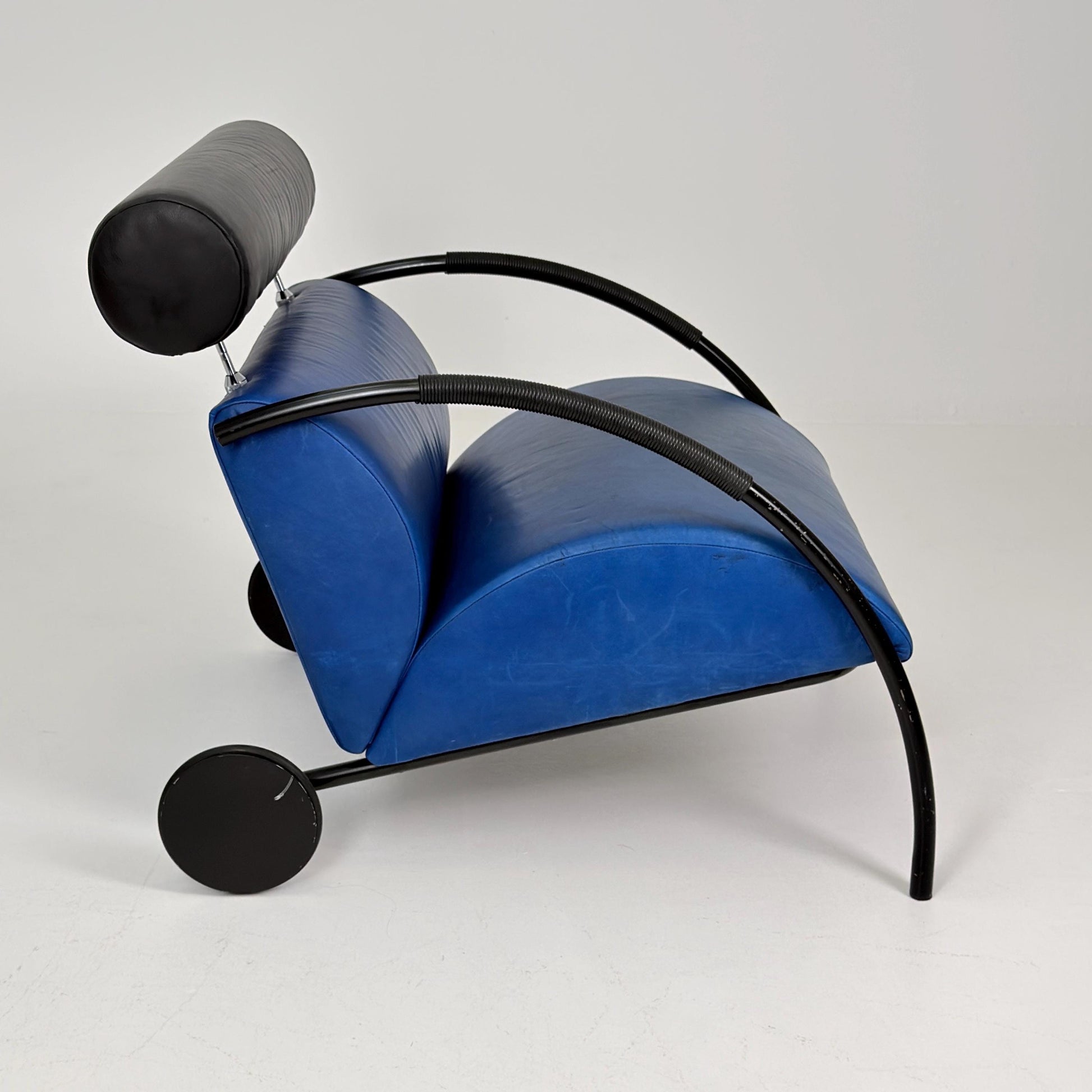 Mid century “Zyklus” blue edition armchair by Peter Maly for Cor, 1984,Germany