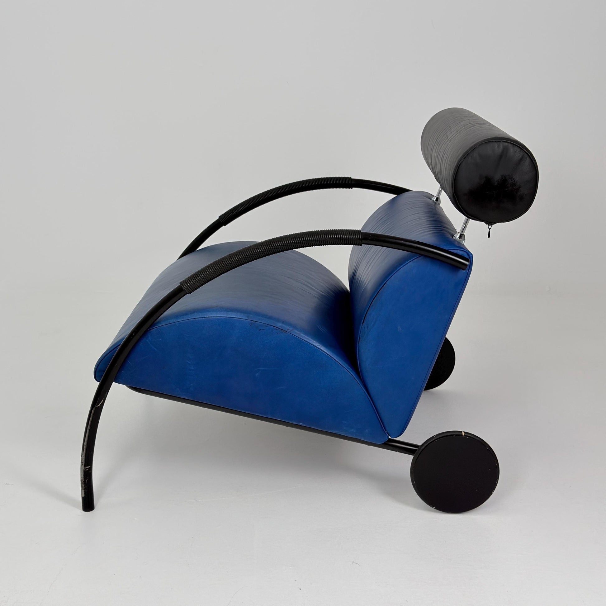 Mid century “Zyklus” blue edition armchair by Peter Maly for Cor, 1984,Germany