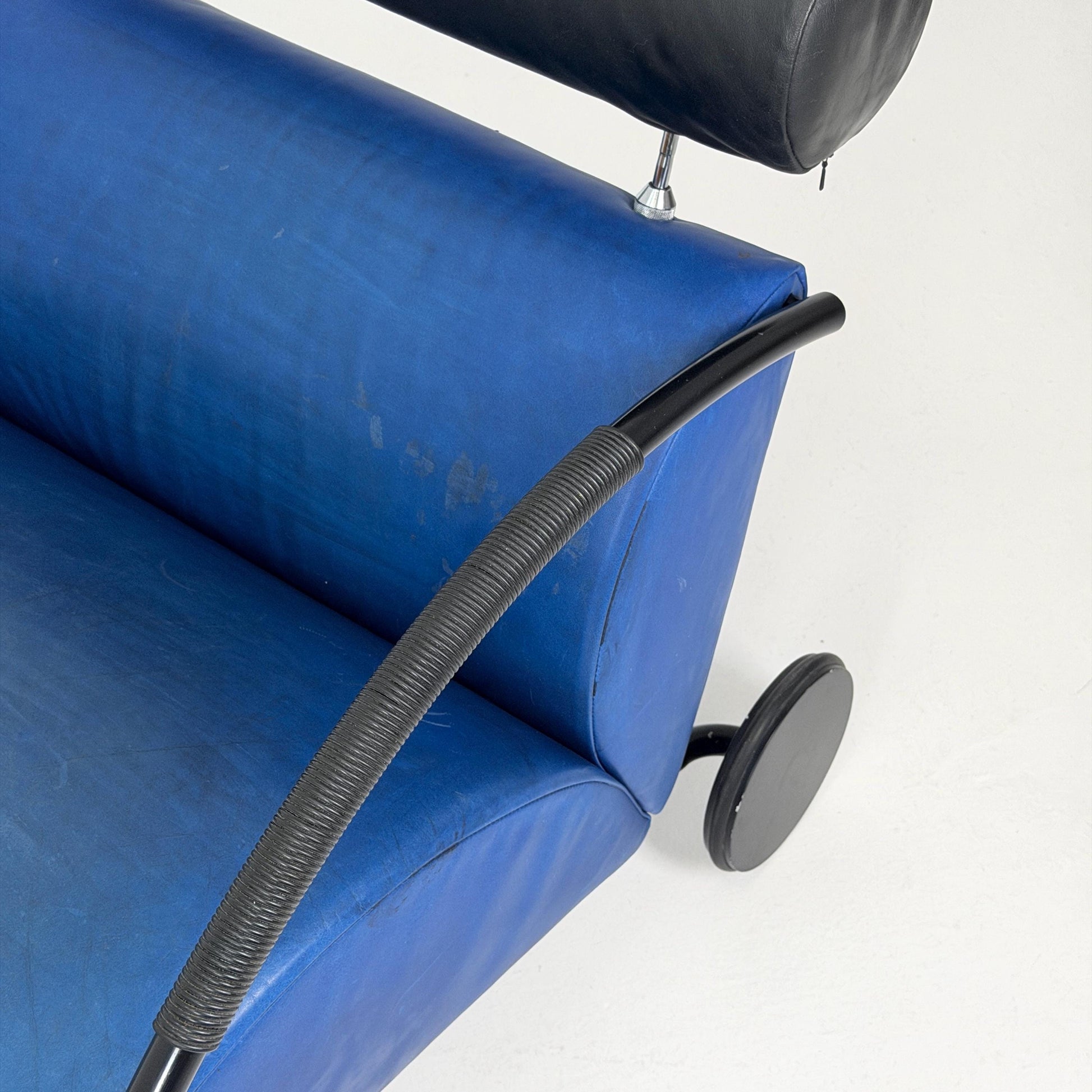 Mid century “Zyklus” blue edition armchair by Peter Maly for Cor, 1984,Germany