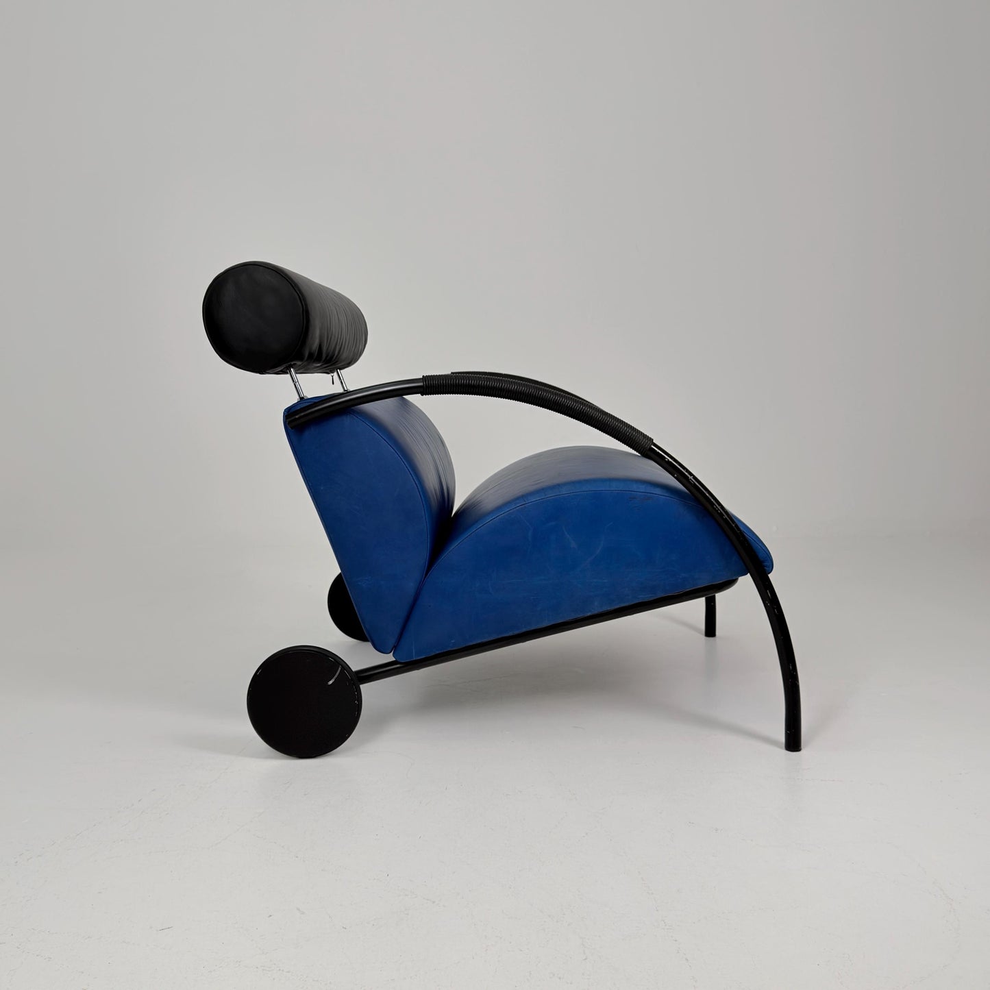 Mid century “Zyklus” blue edition armchair by Peter Maly for Cor, 1984,Germany