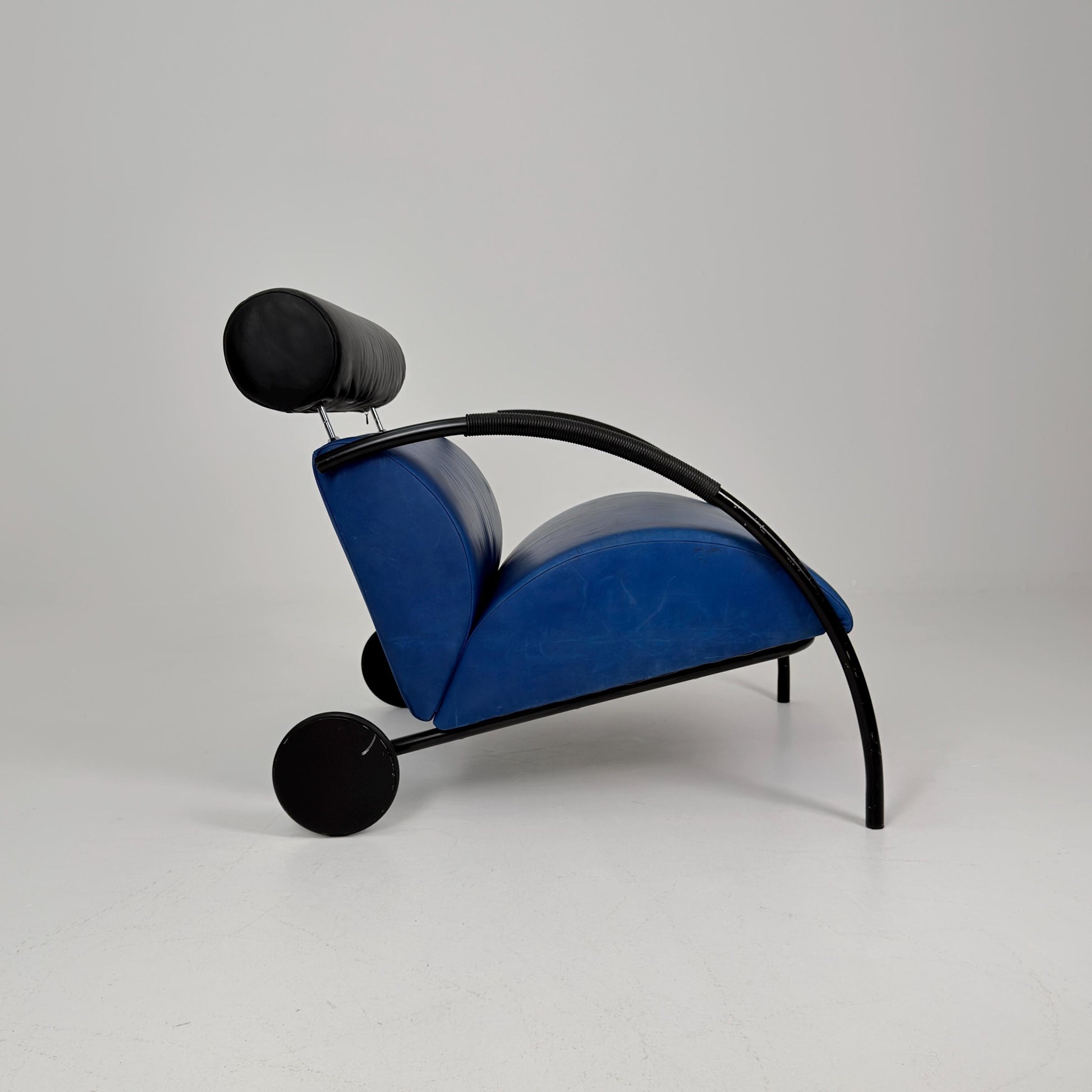 Mid century “Zyklus” blue edition armchair by Peter Maly for Cor, 1984,Germany