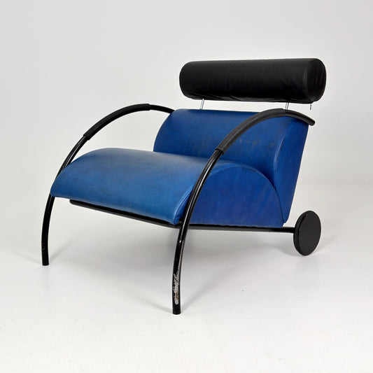 Mid century “Zyklus” blue edition armchair by Peter Maly for Cor, 1984,Germany