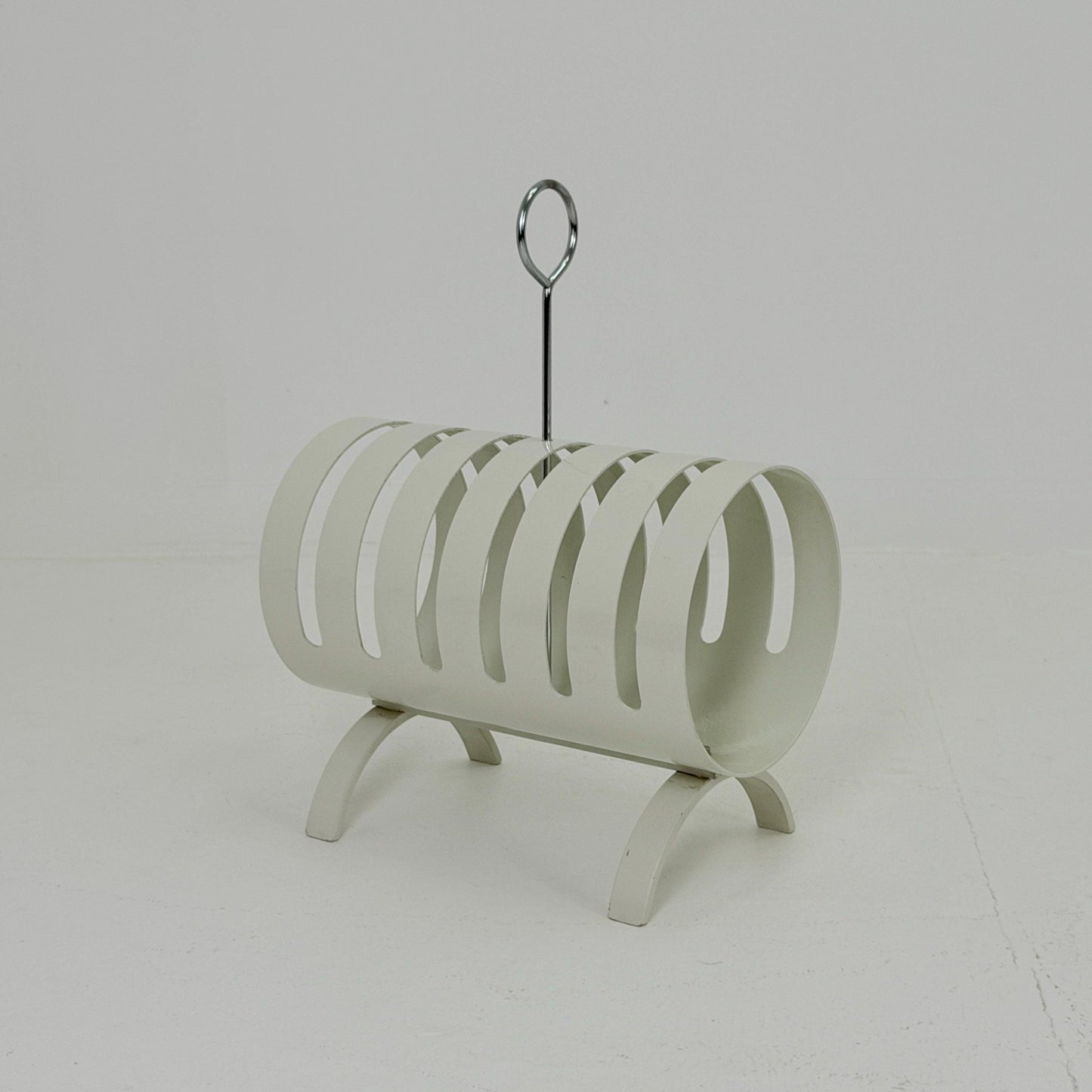 Mid Century Space Age Magazine & Vinyl Record Rack by Opal Kleinmöbel, Germany 1970s