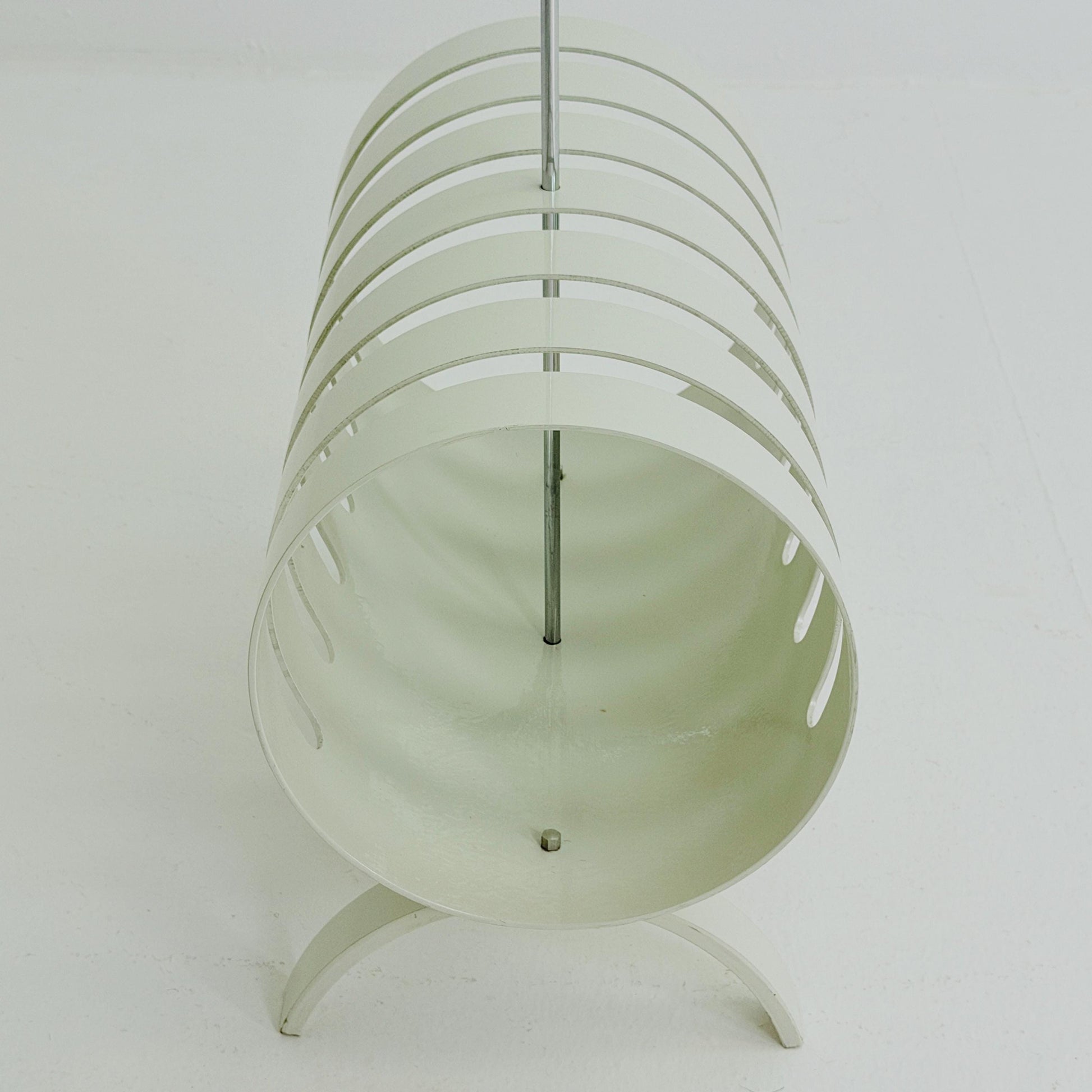 Mid Century Space Age Magazine & Vinyl Record Rack by Opal Kleinmöbel, Germany 1970s