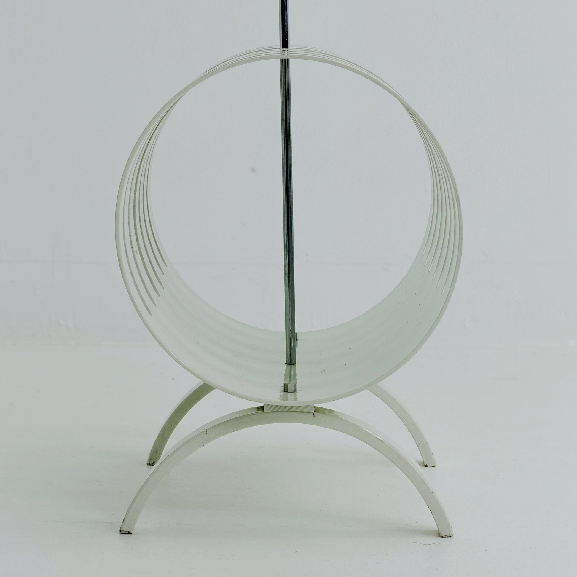Mid Century Space Age Magazine & Vinyl Record Rack by Opal Kleinmöbel, Germany 1970s
