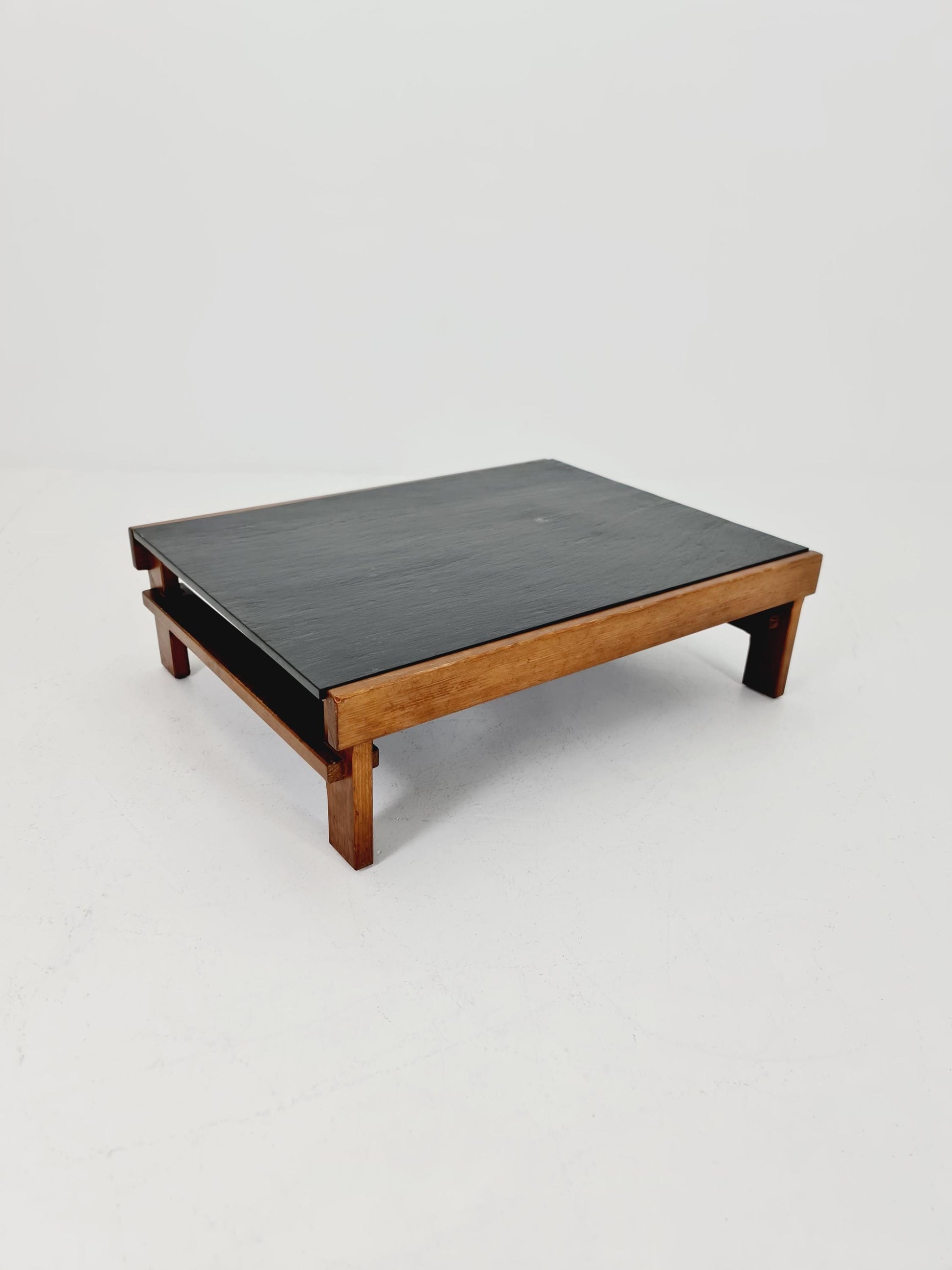 Vintage mid century granite /natural stone coffe table By Carl Straub Germany , 1960s