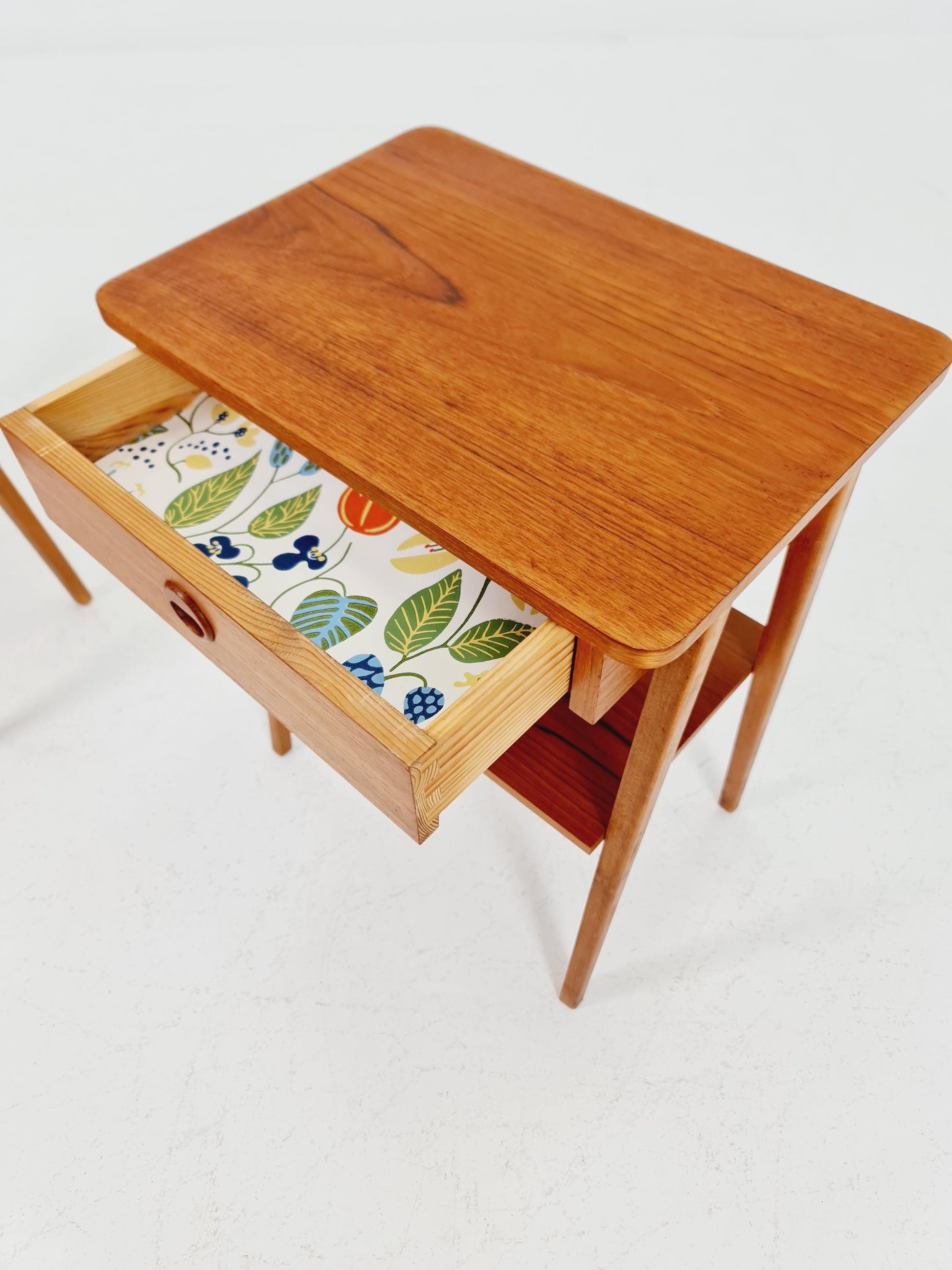 Mid century Danish teak side tables/ Bedside tables/ Nightstands, Denmark, 1960s, set of 2