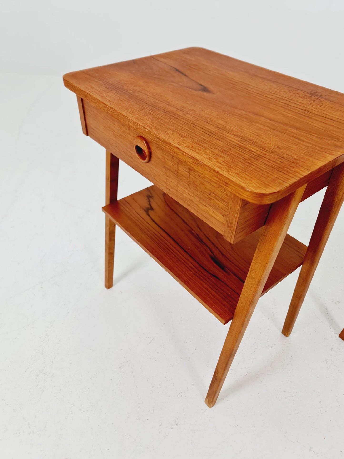 Mid century Danish teak side tables/ Bedside tables/ Nightstands, Denmark, 1960s, set of 2