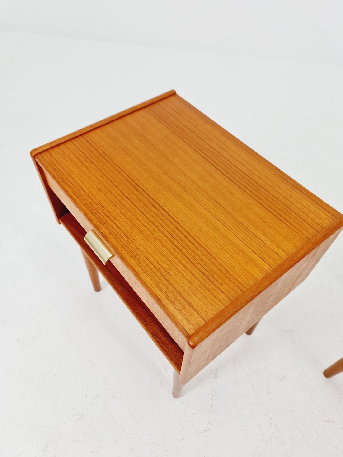 Mid century Danish teak side tables/ Bedside tables/ Nightstands, Denmark, 1960s, set of 2