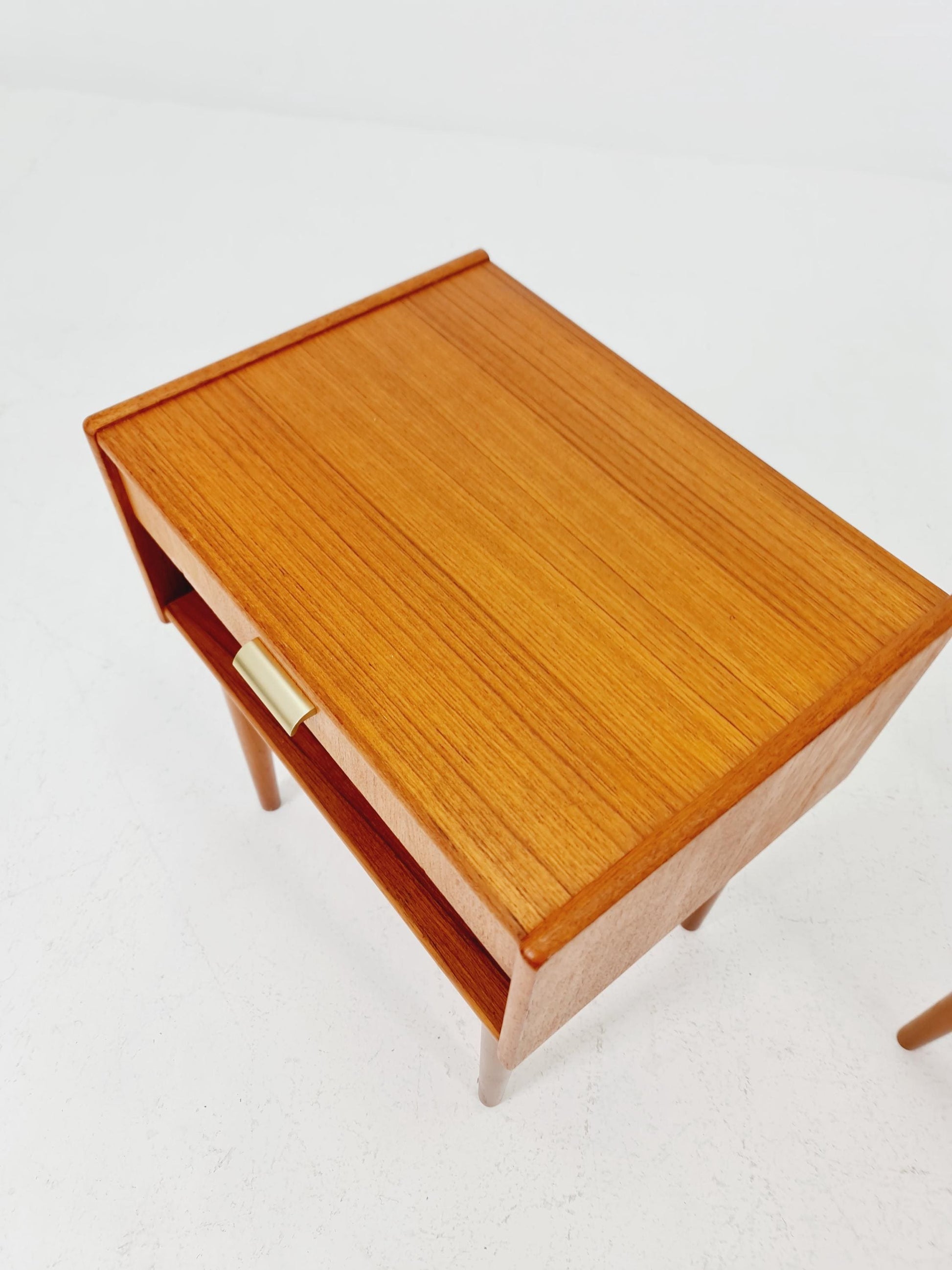 Mid century Danish teak side tables/ Bedside tables/ Nightstands, Denmark, 1960s, set of 2