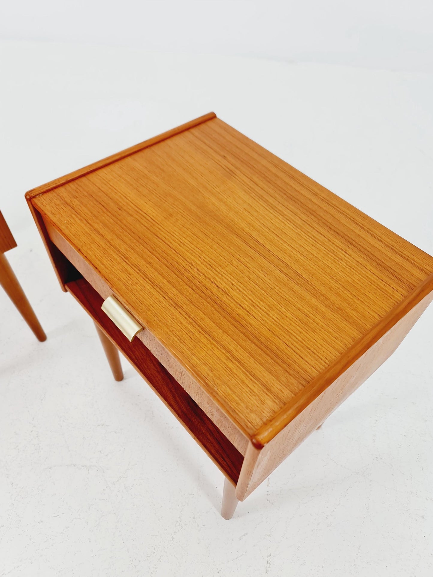Mid century Danish teak side tables/ Bedside tables/ Nightstands, Denmark, 1960s, set of 2