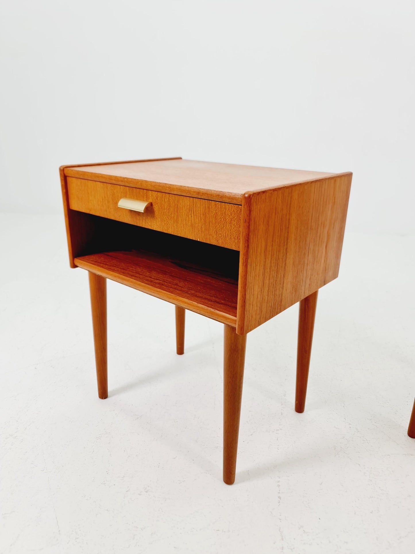 Mid century Danish teak side tables/ Bedside tables/ Nightstands, Denmark, 1960s, set of 2