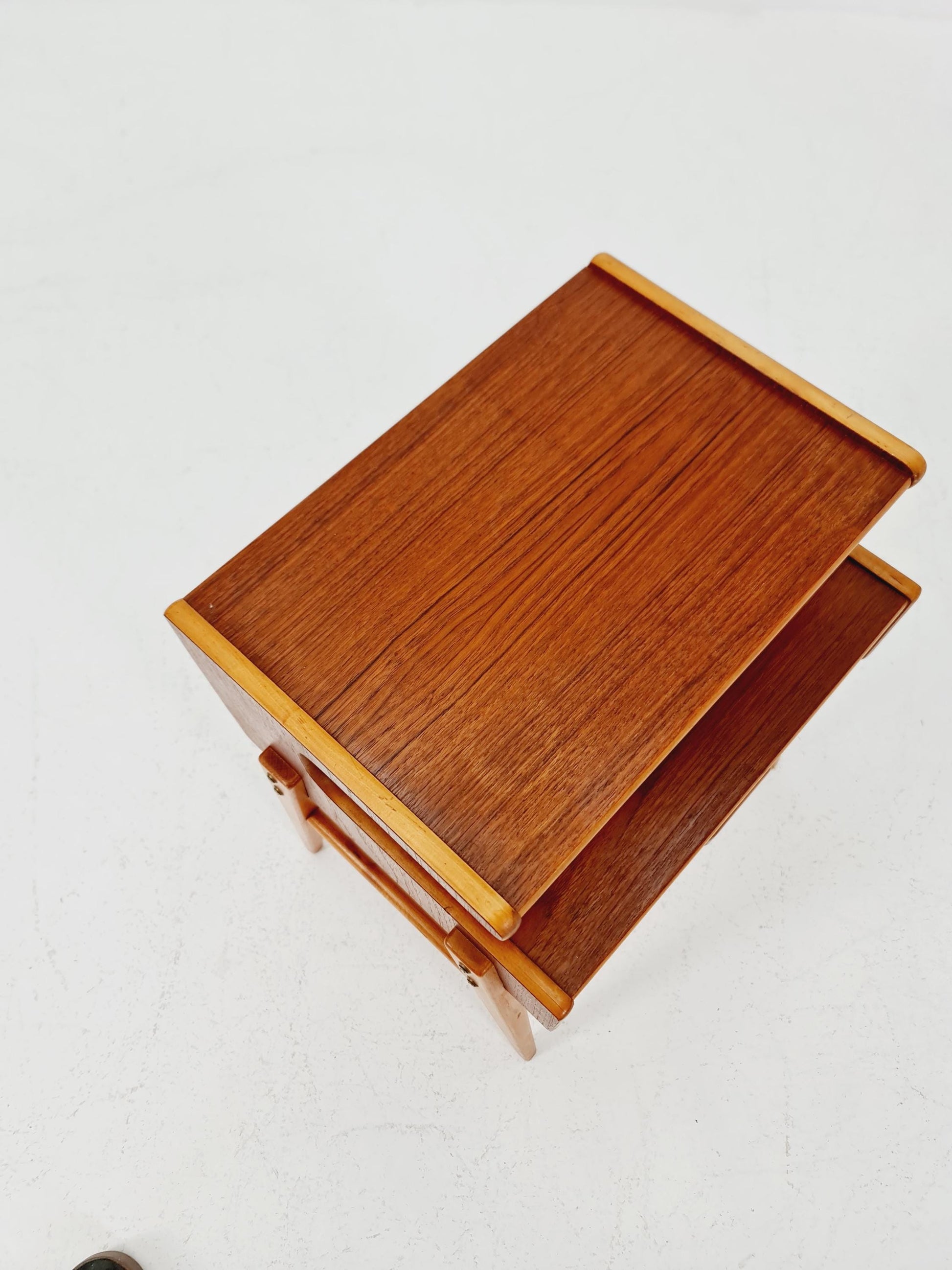 Midcentury Carlström & Co Teak Vintage Side table/ Bedside table/ Night stand straight from the sixties