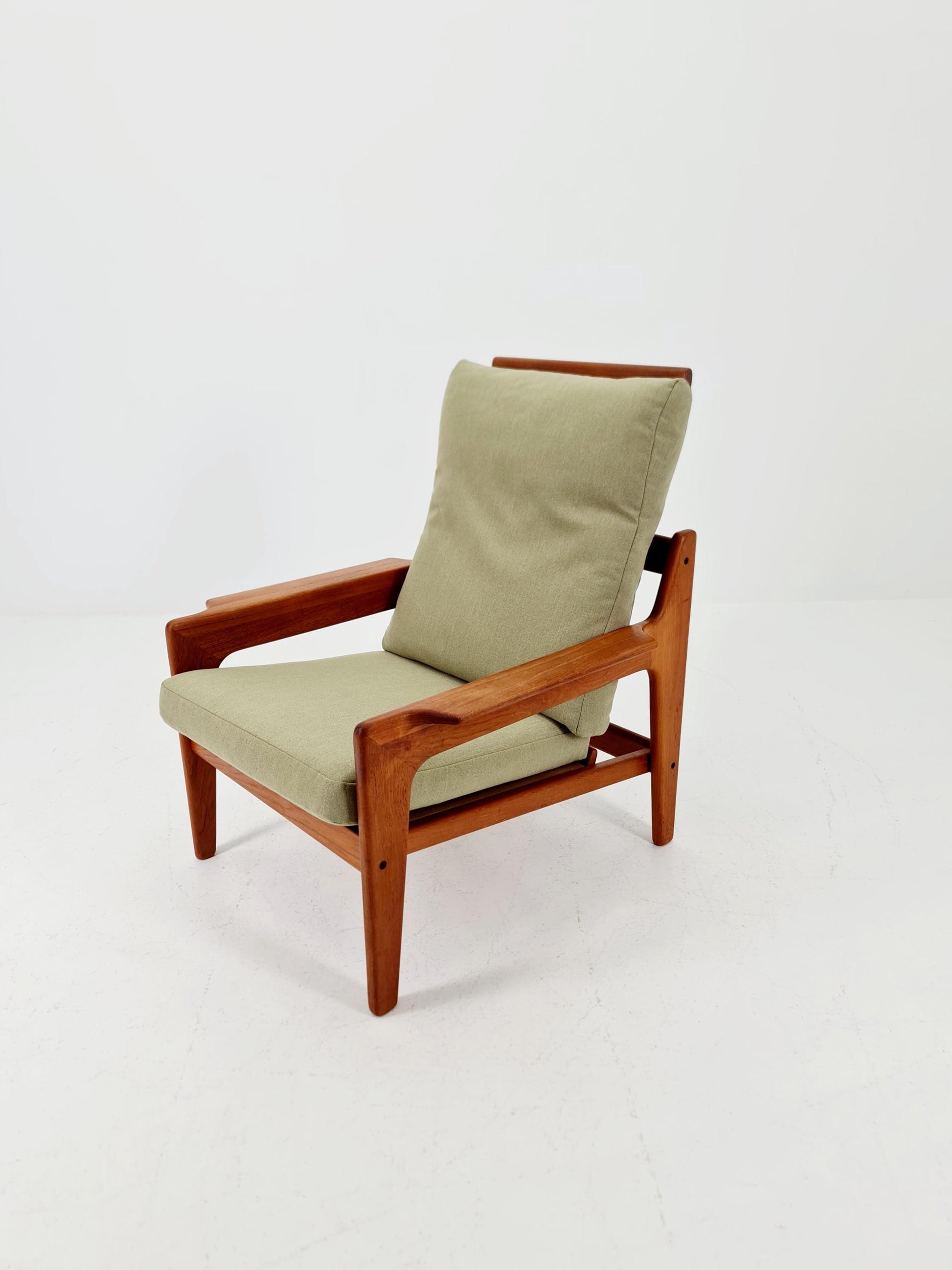 Mid century teak easy lounge chair by Arne Wahl Iversen for Komfort , 1960s