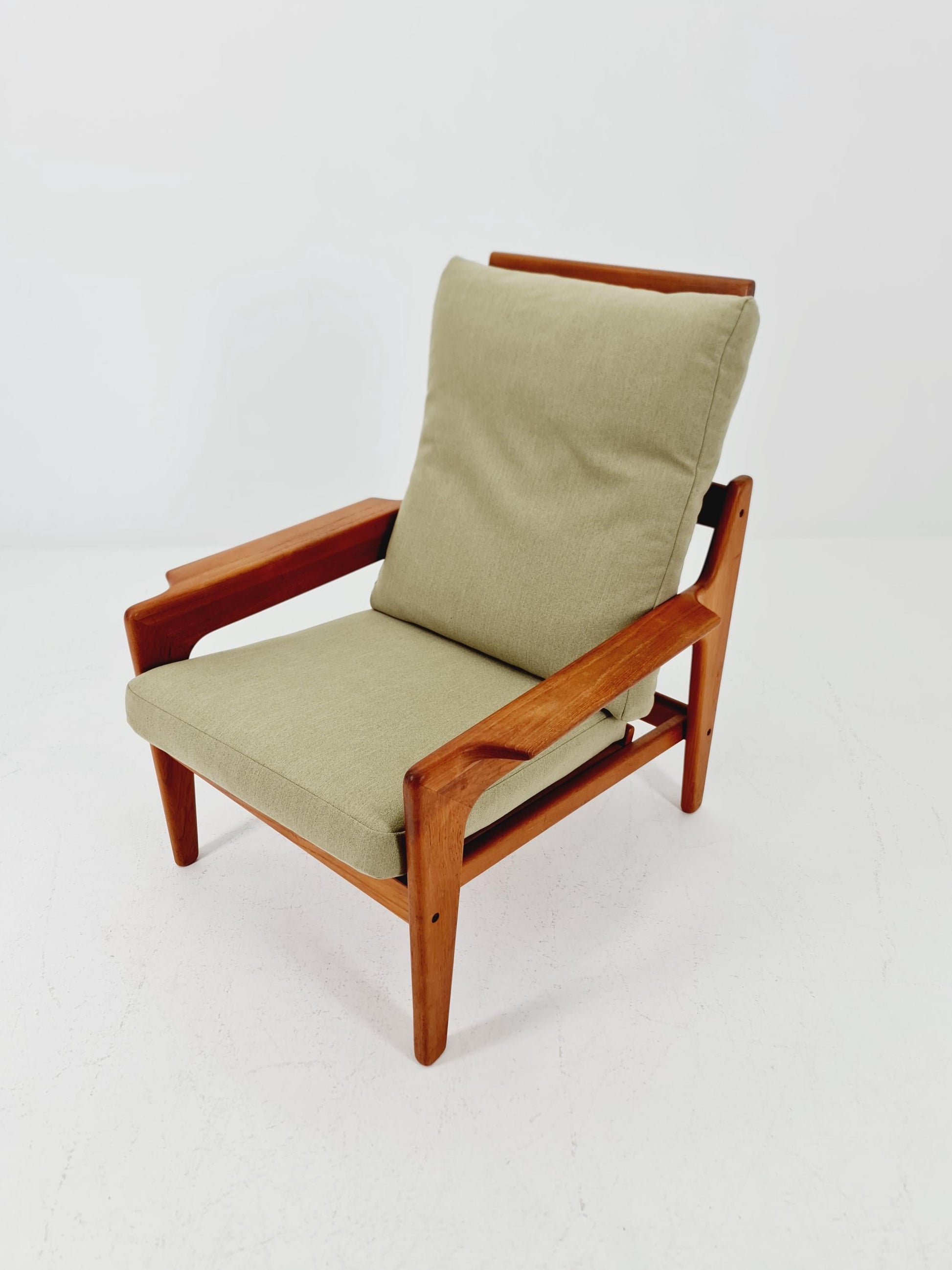 Mid century teak easy lounge chair by Arne Wahl Iversen for Komfort , 1960s