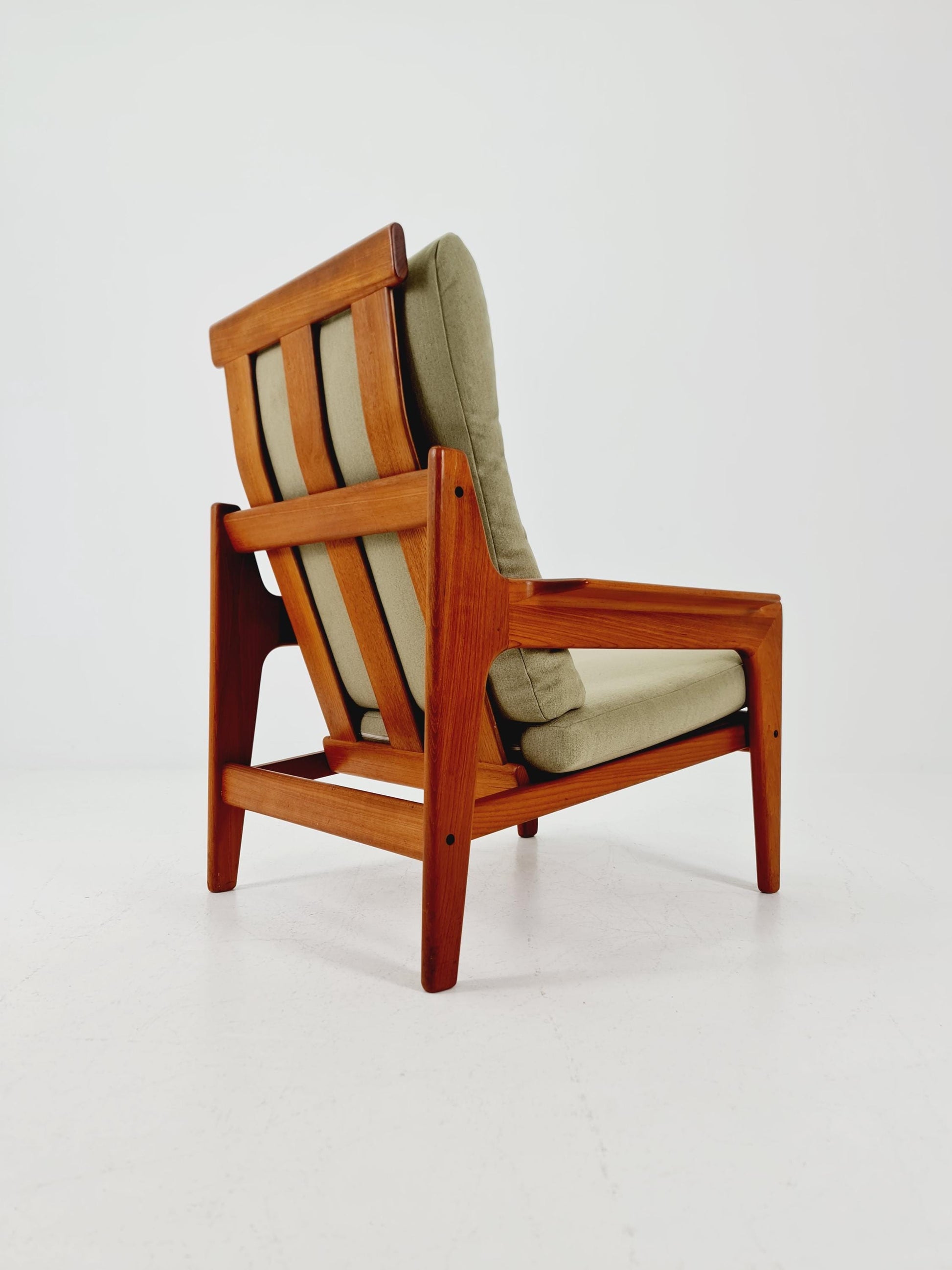 Mid century teak easy lounge chair by Arne Wahl Iversen for Komfort , 1960s