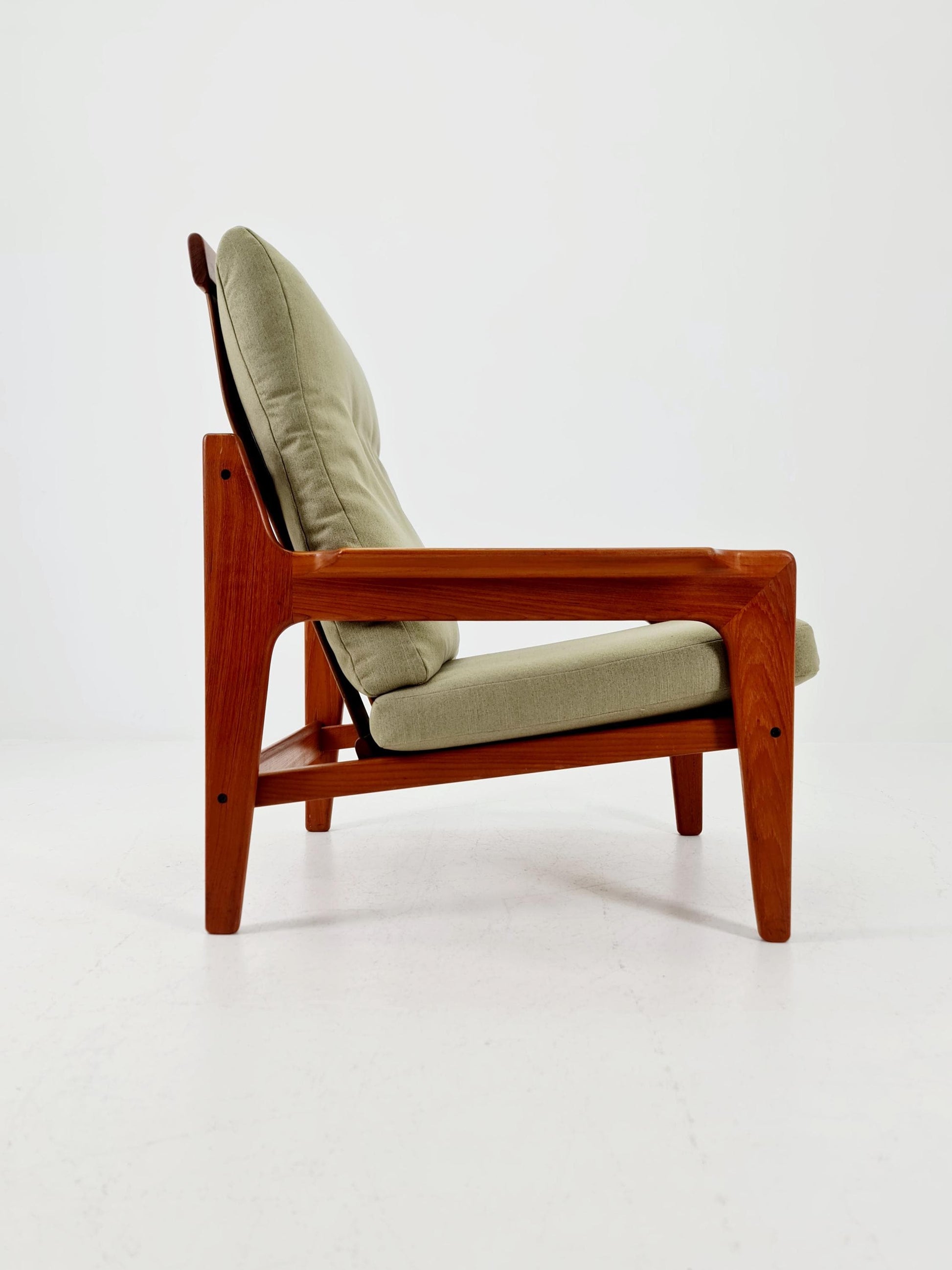 Mid century teak easy lounge chair by Arne Wahl Iversen for Komfort , 1960s