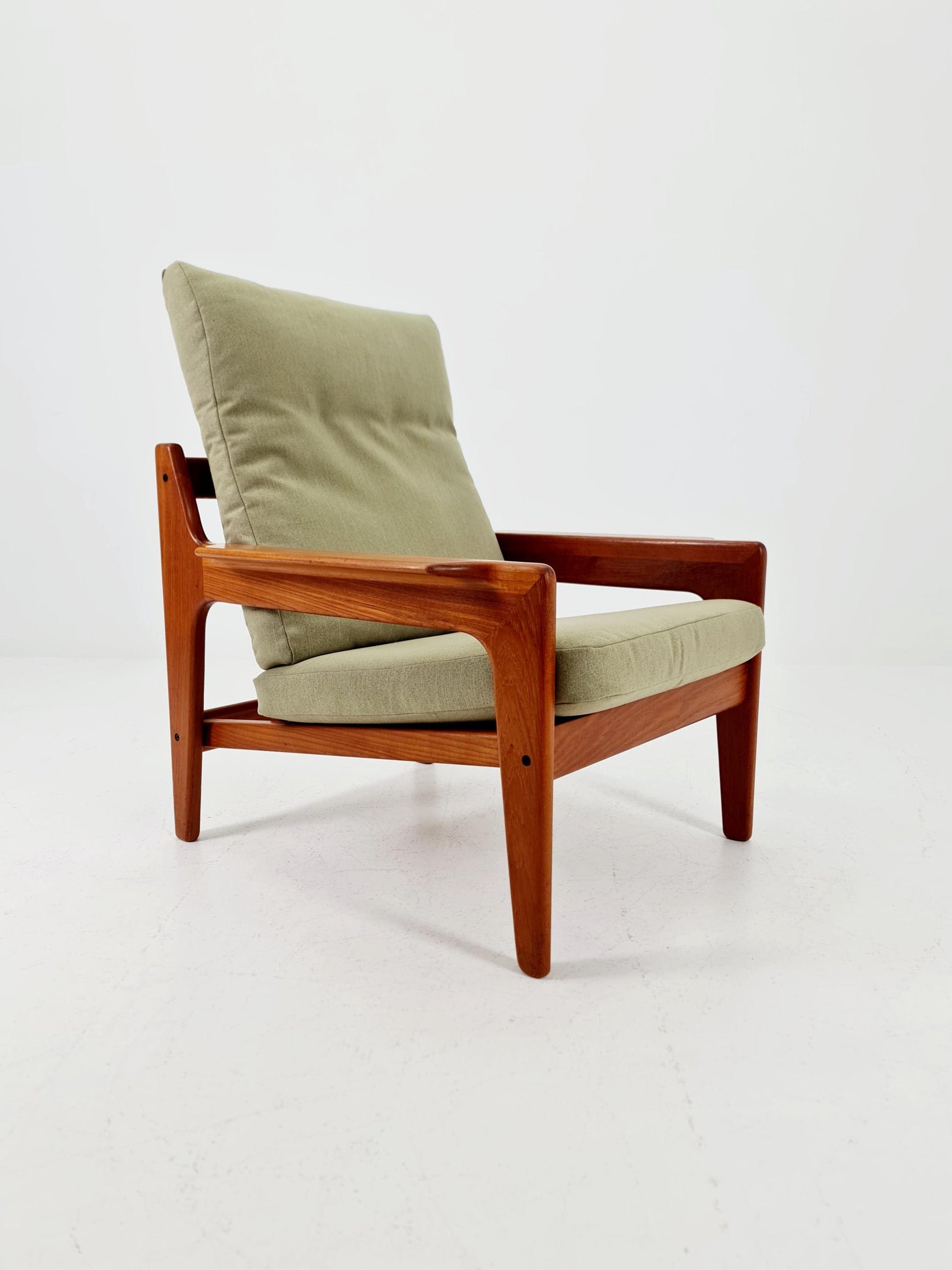 Mid century teak easy lounge chair by Arne Wahl Iversen for Komfort , 1960s
