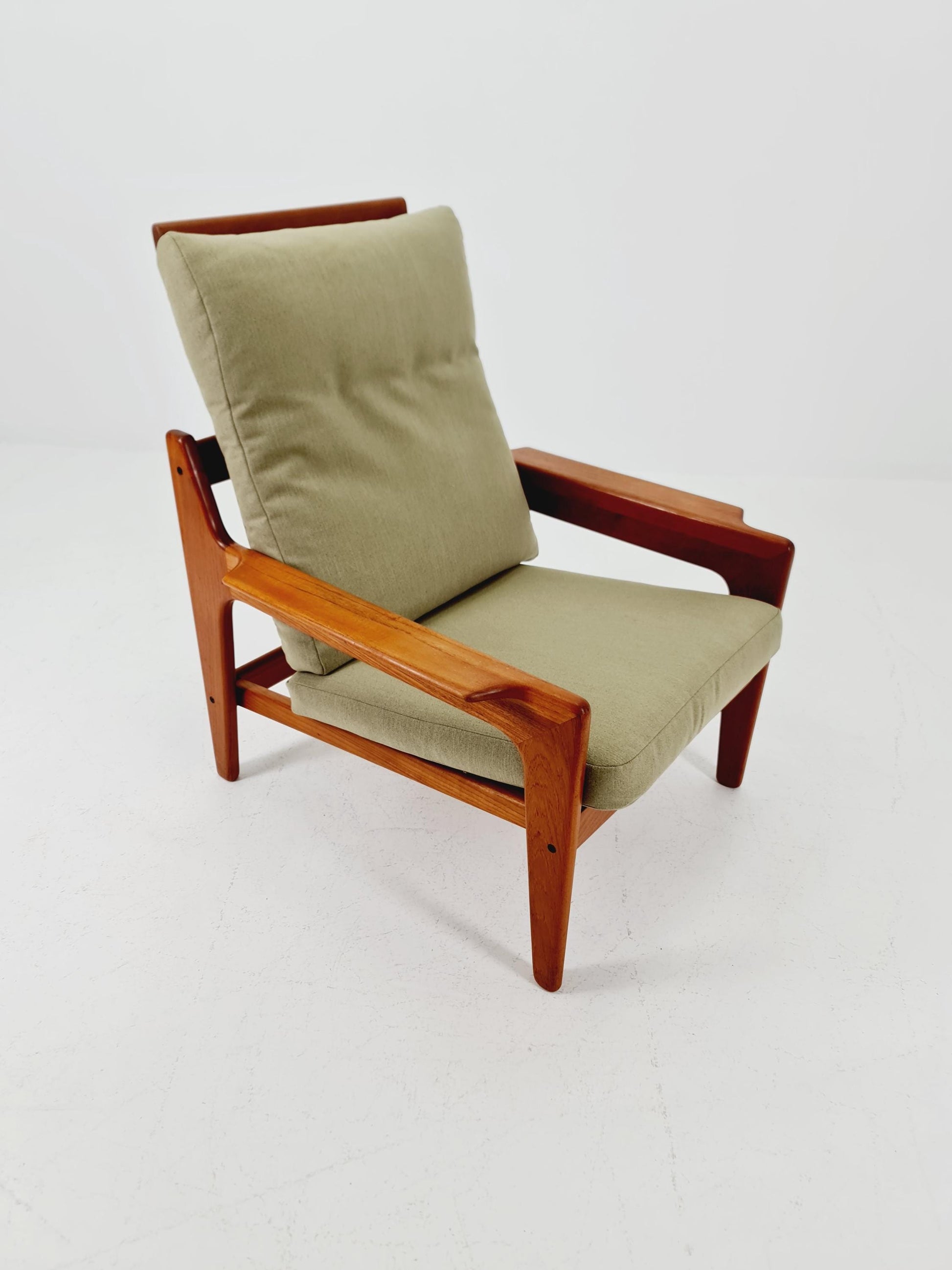 Mid century teak easy lounge chair by Arne Wahl Iversen for Komfort , 1960s