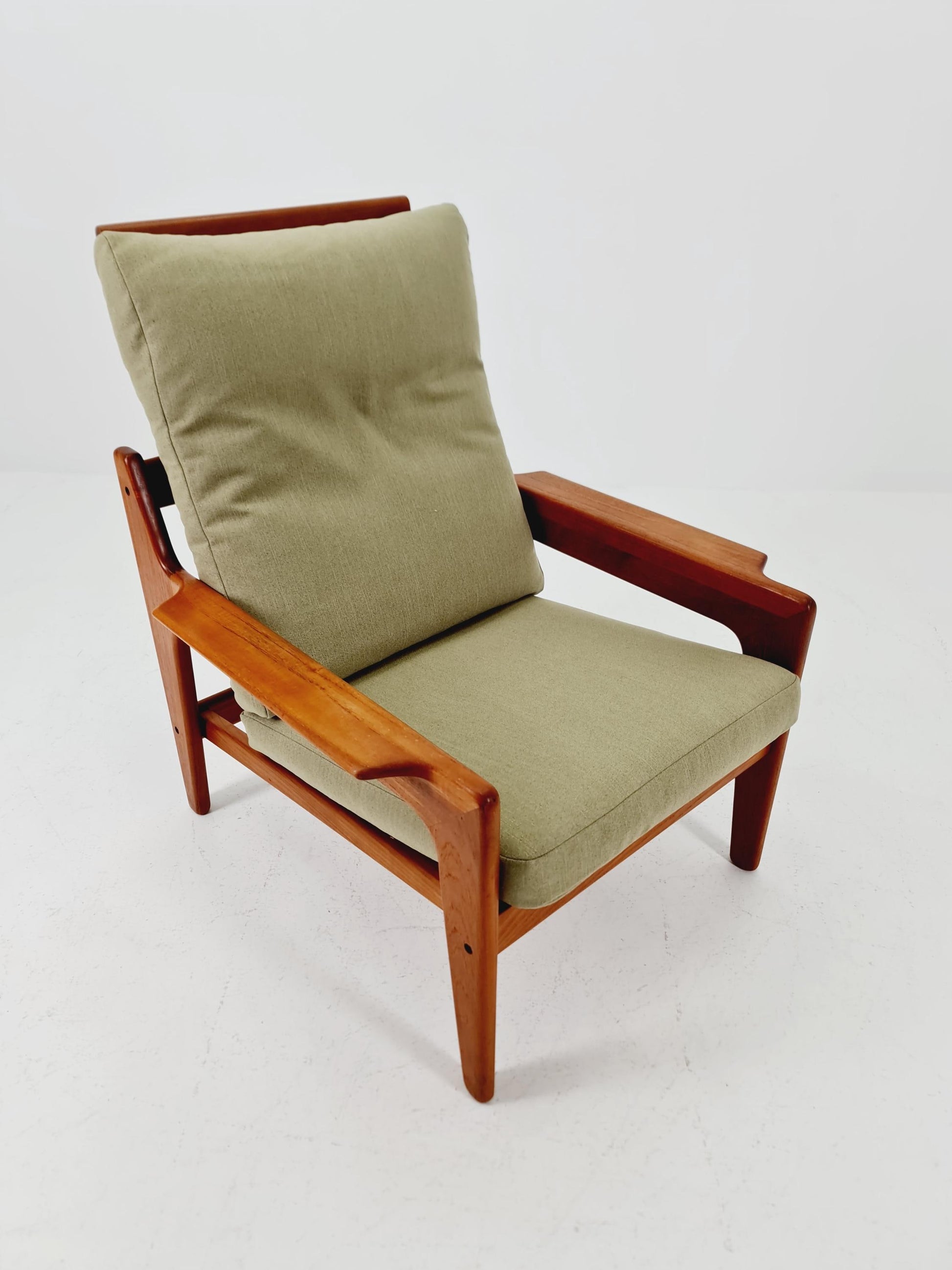 Mid century teak easy lounge chair by Arne Wahl Iversen for Komfort , 1960s