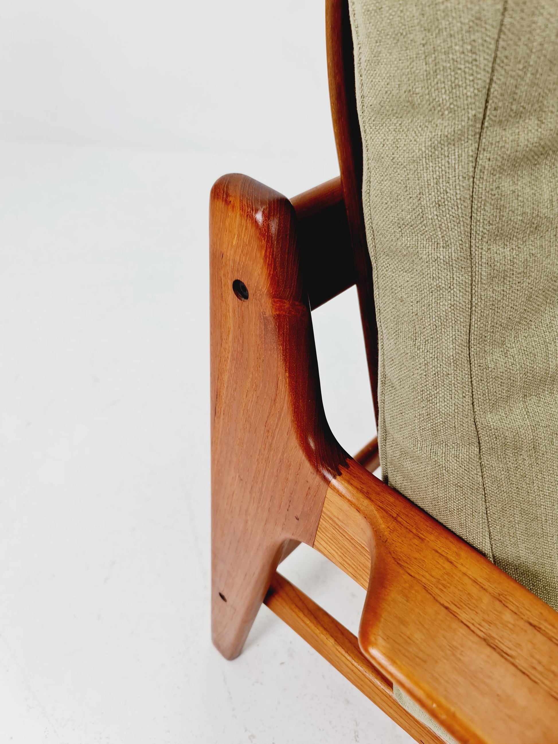 Mid century teak easy lounge chair by Arne Wahl Iversen for Komfort , 1960s
