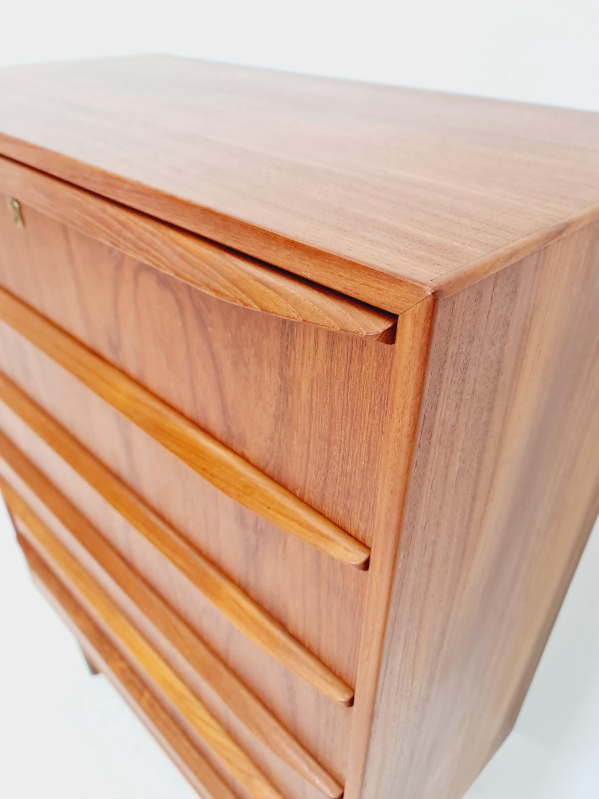 Midcentury danish design chest of drawers tallboy By Tylvad Hansen 1960s