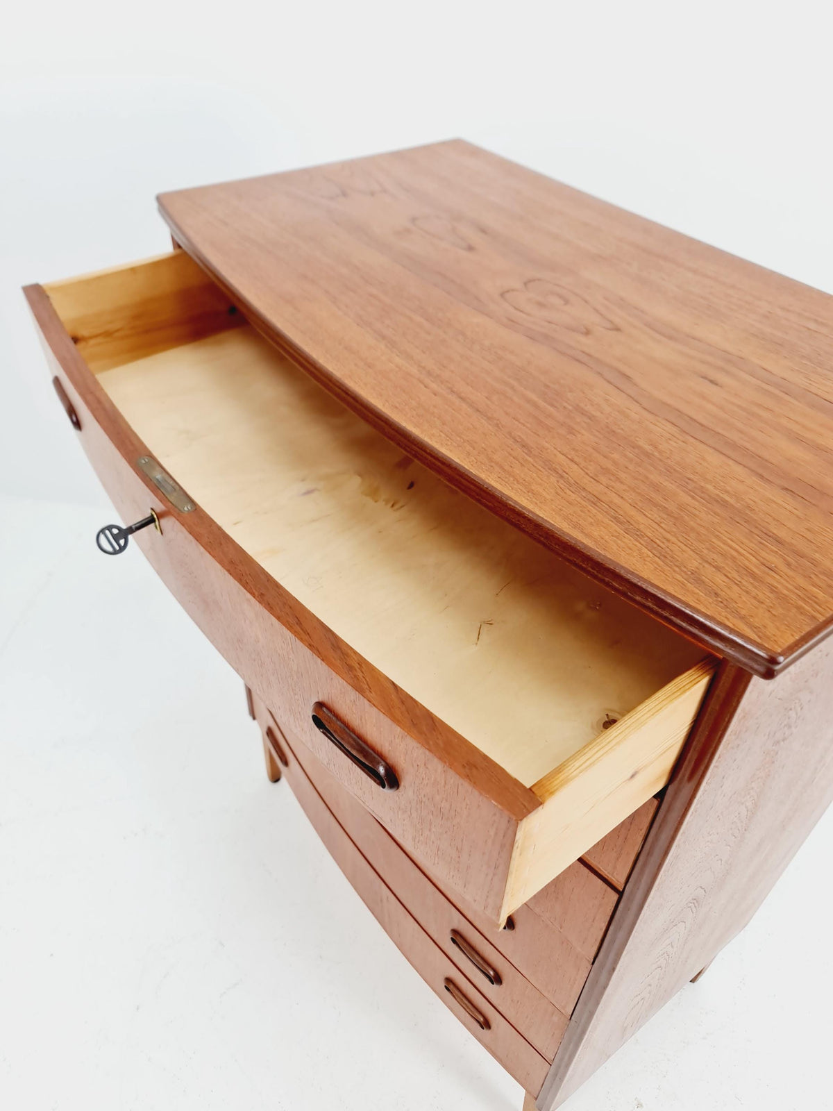Midcentury danish design chest of drawers tallboy 1960s