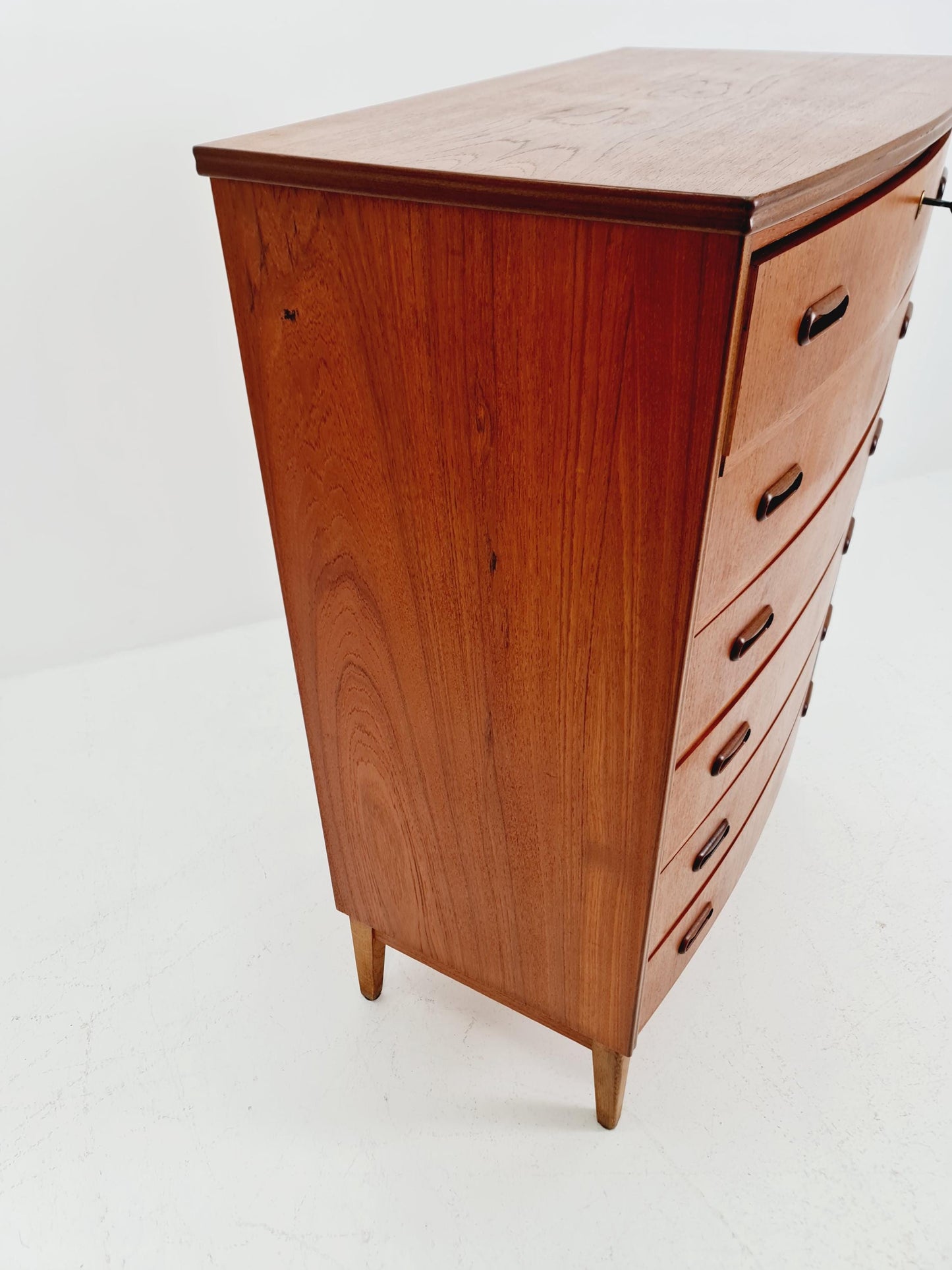 Midcentury danish design chest of drawers tallboy 1960s
