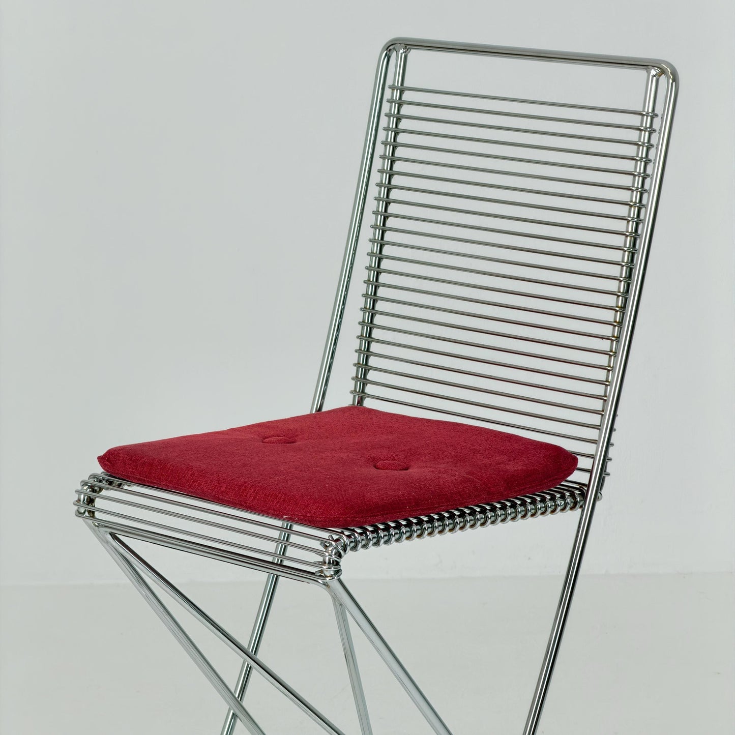 Mid century Postmodern Cross-Cantilever Bar Stool by Till Behrens, Germany 1980s