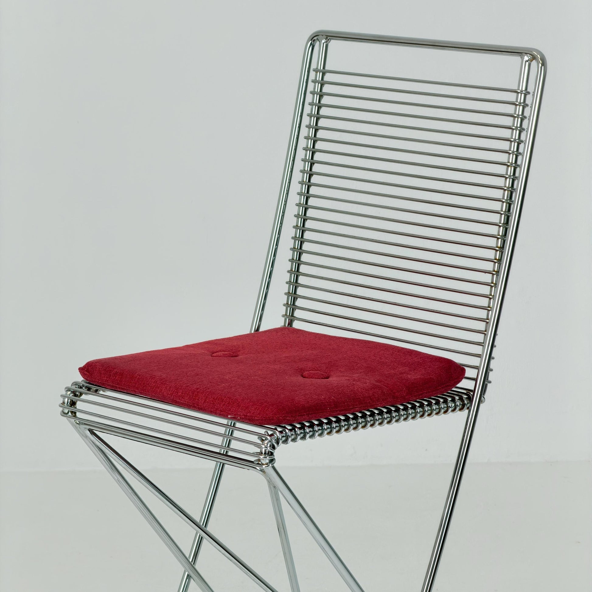 Mid century Postmodern Cross-Cantilever Bar Stool by Till Behrens, Germany 1980s