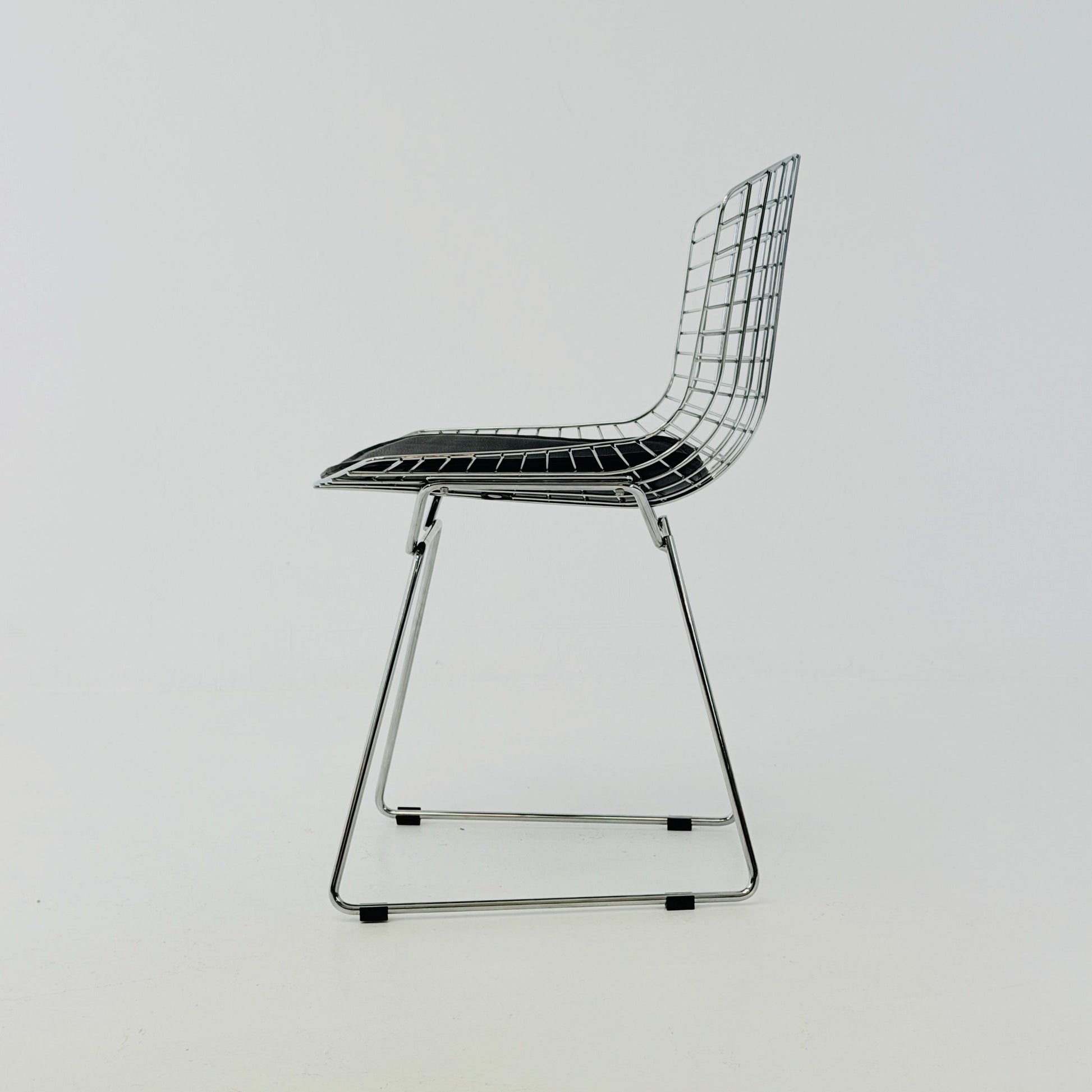 1 of 3 Mid Century Wire Chrom side Chair by Harry Bertoia , 1980s Germany