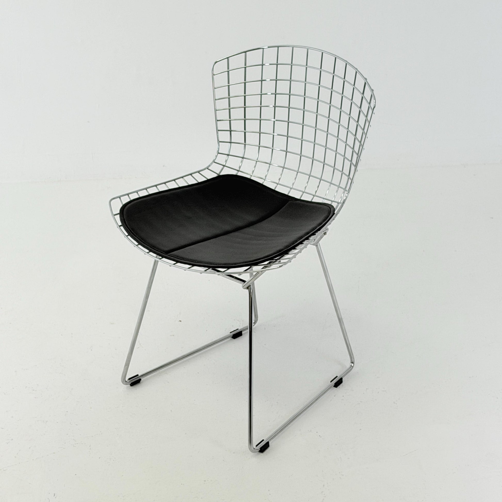 1 of 3 Mid Century Wire Chrom side Chair by Harry Bertoia , 1980s Germany