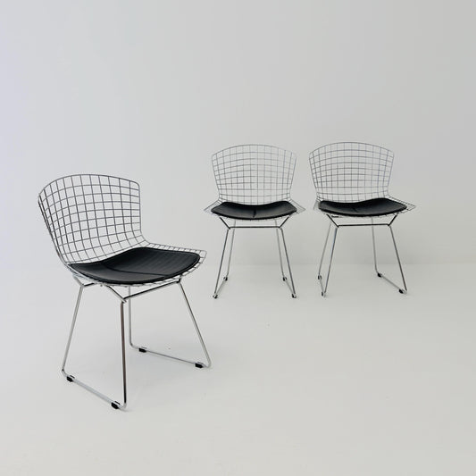 1 of 3 Mid Century Wire Chrom side Chair by Harry Bertoia , 1980s Germany